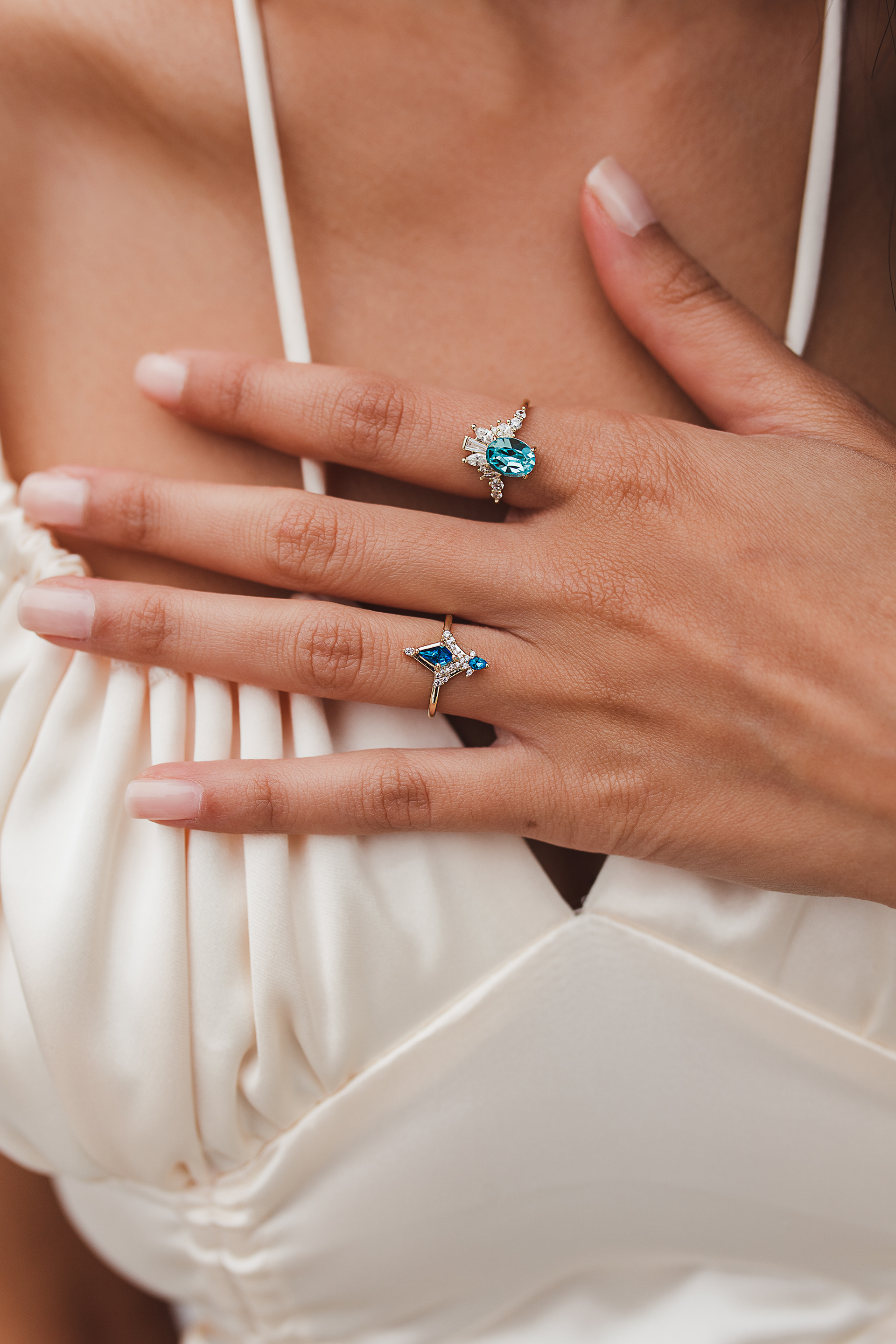 Product detail photography for jewelry brand.