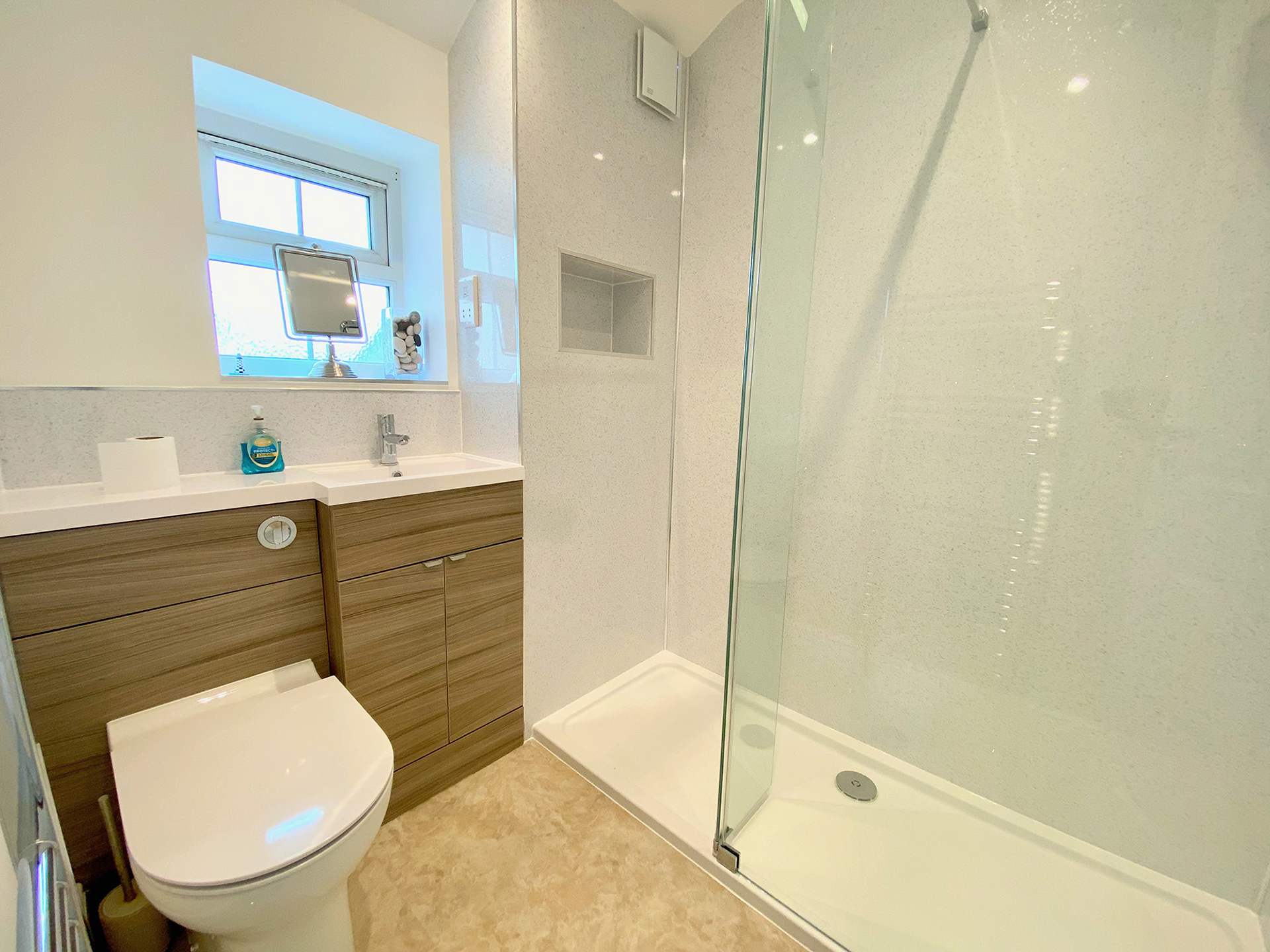 upstairs shower room