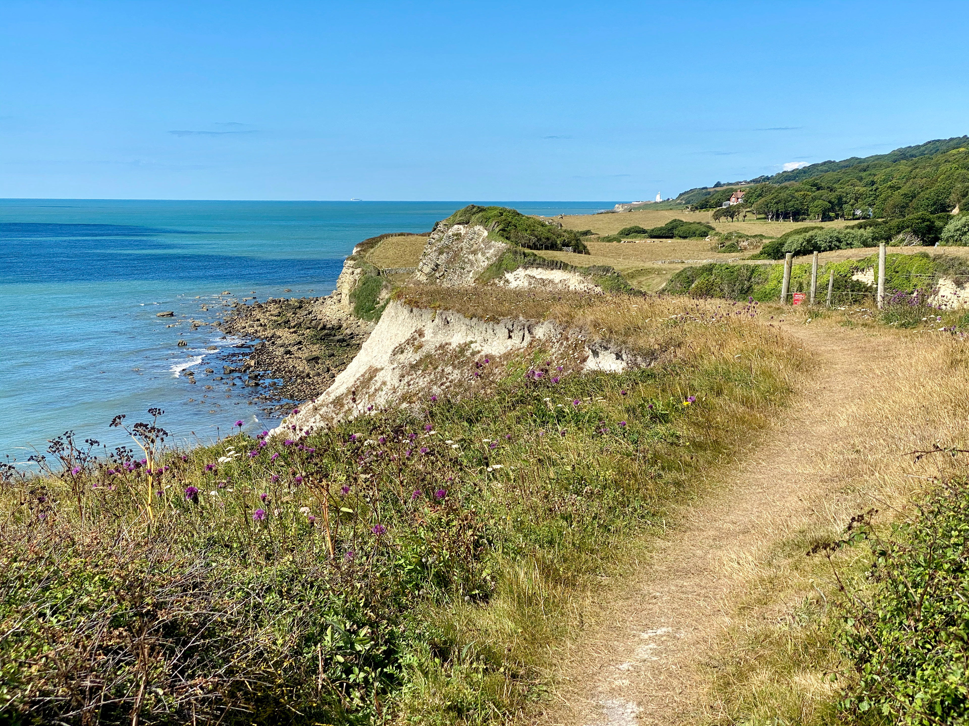 The coastal path at St Lawrence