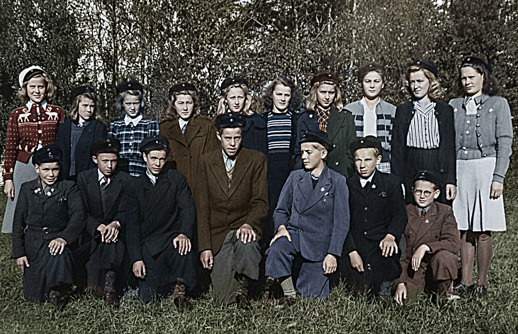 Skolklass. Oklart vilket år.