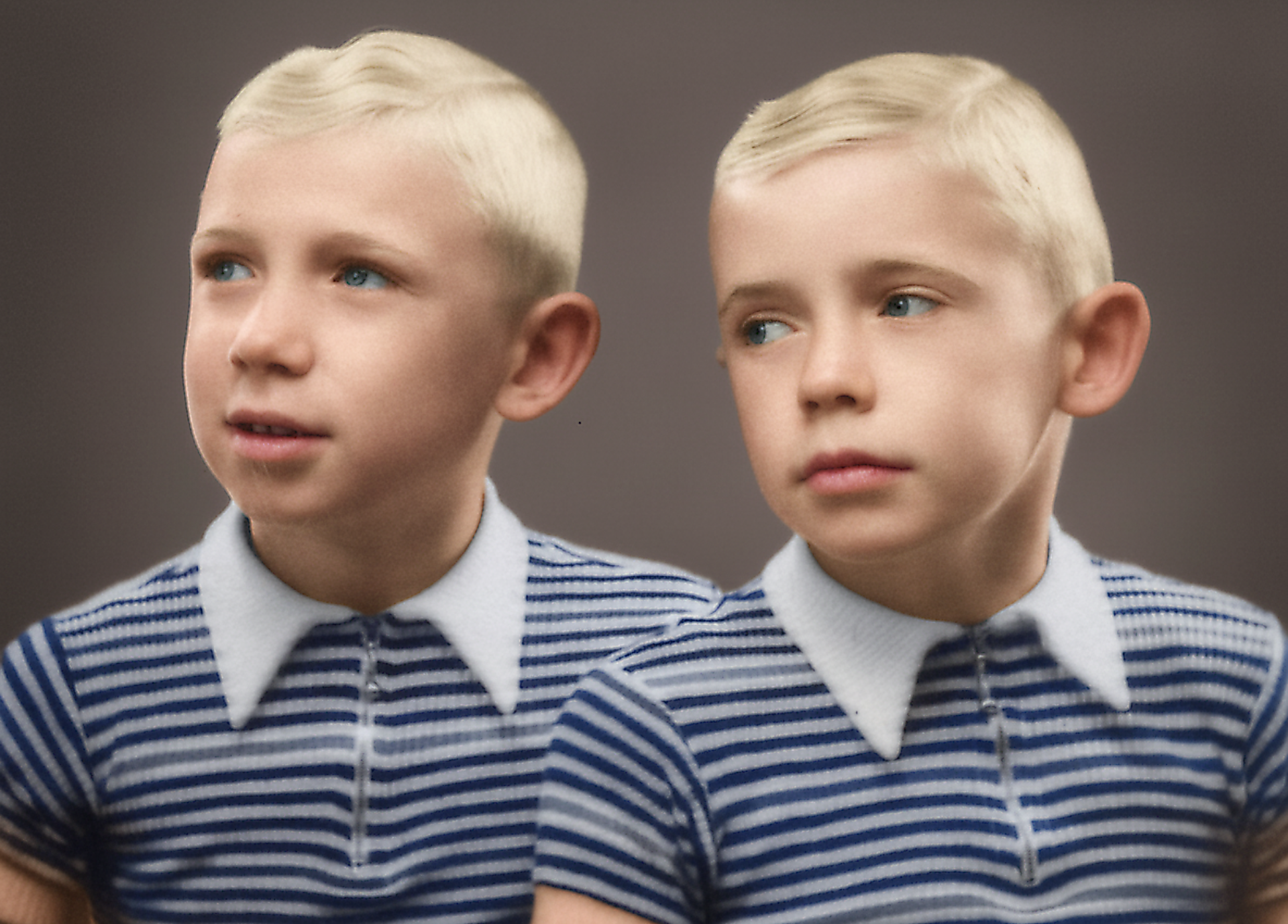 Rolf och Kent. Frågetecken kring AI:s tolkning av hårfärg. Den kanske borde vara lite örkare?