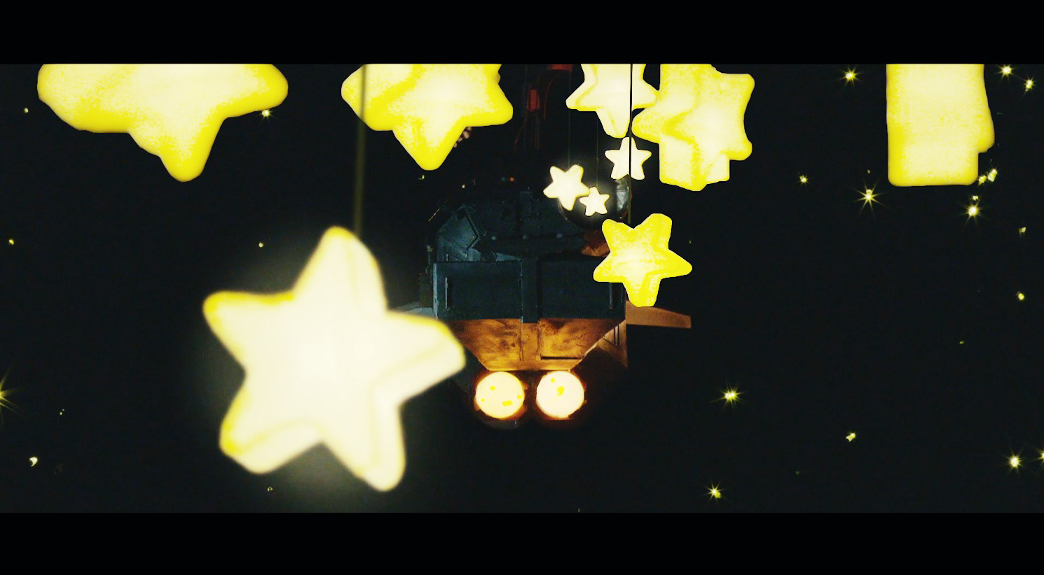 Spaceship turns space trash into stars