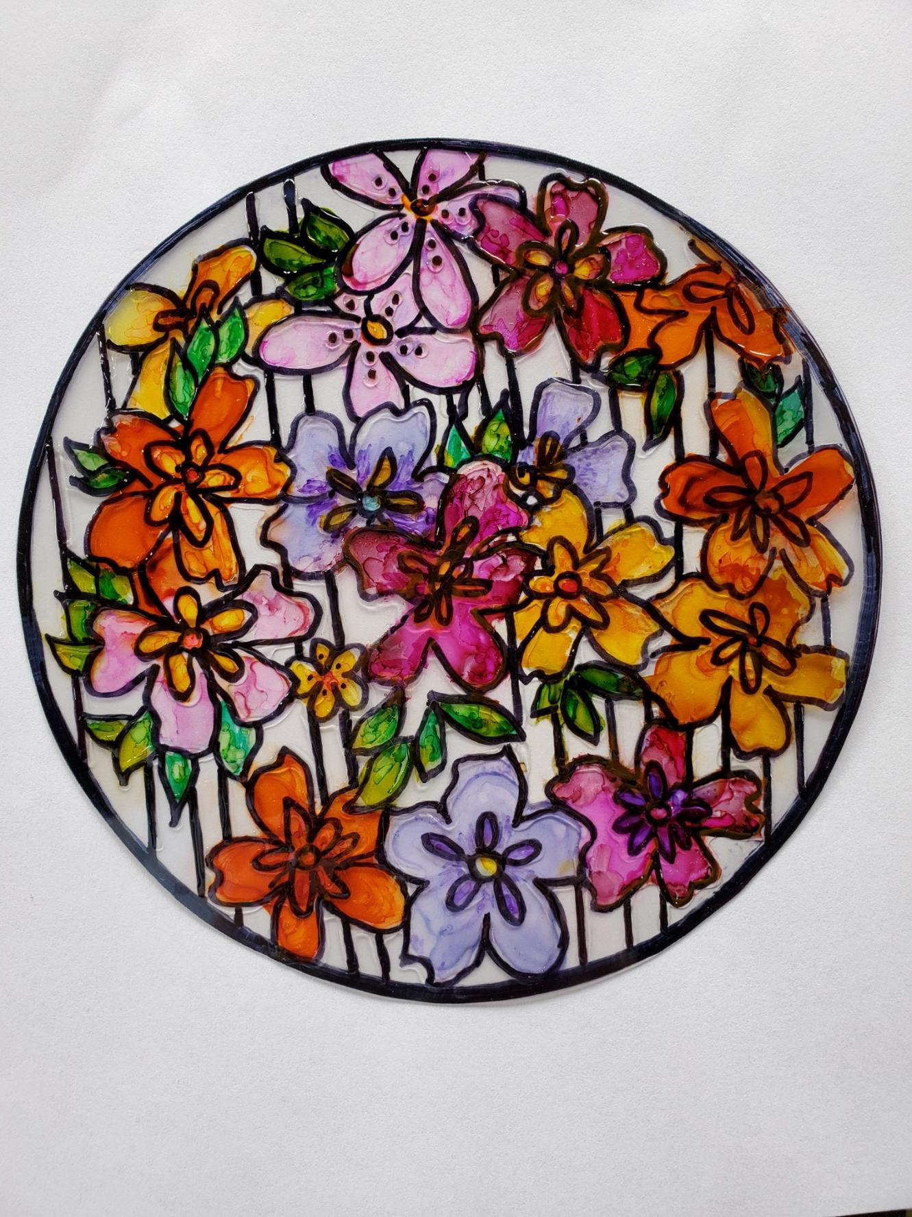 Window Cling, Faux Stained glass