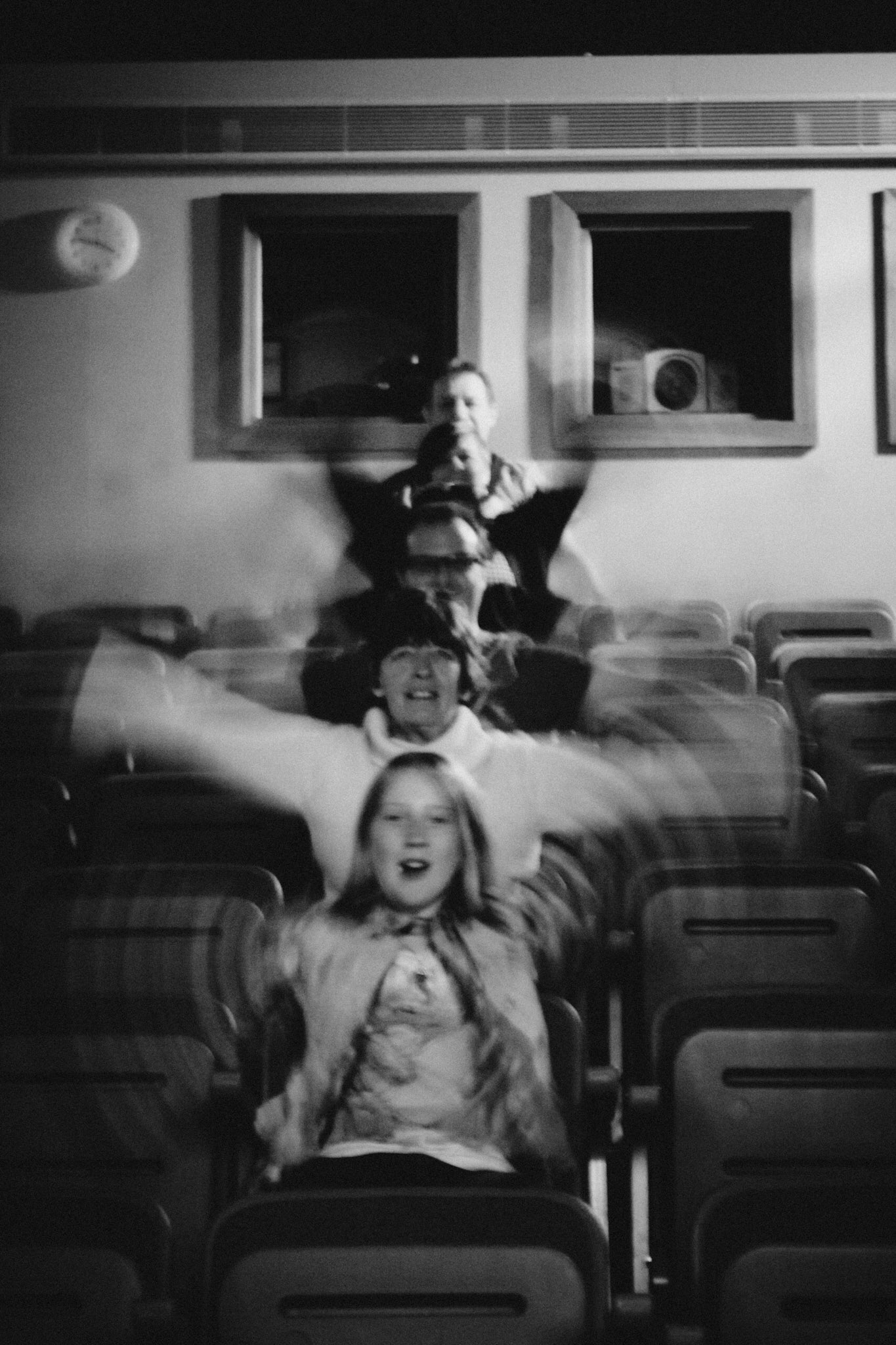 We had this 70 seater theatre to ourselves and we thought we'd be really sensible..... you didn't actually believe the sensible bit did you?
