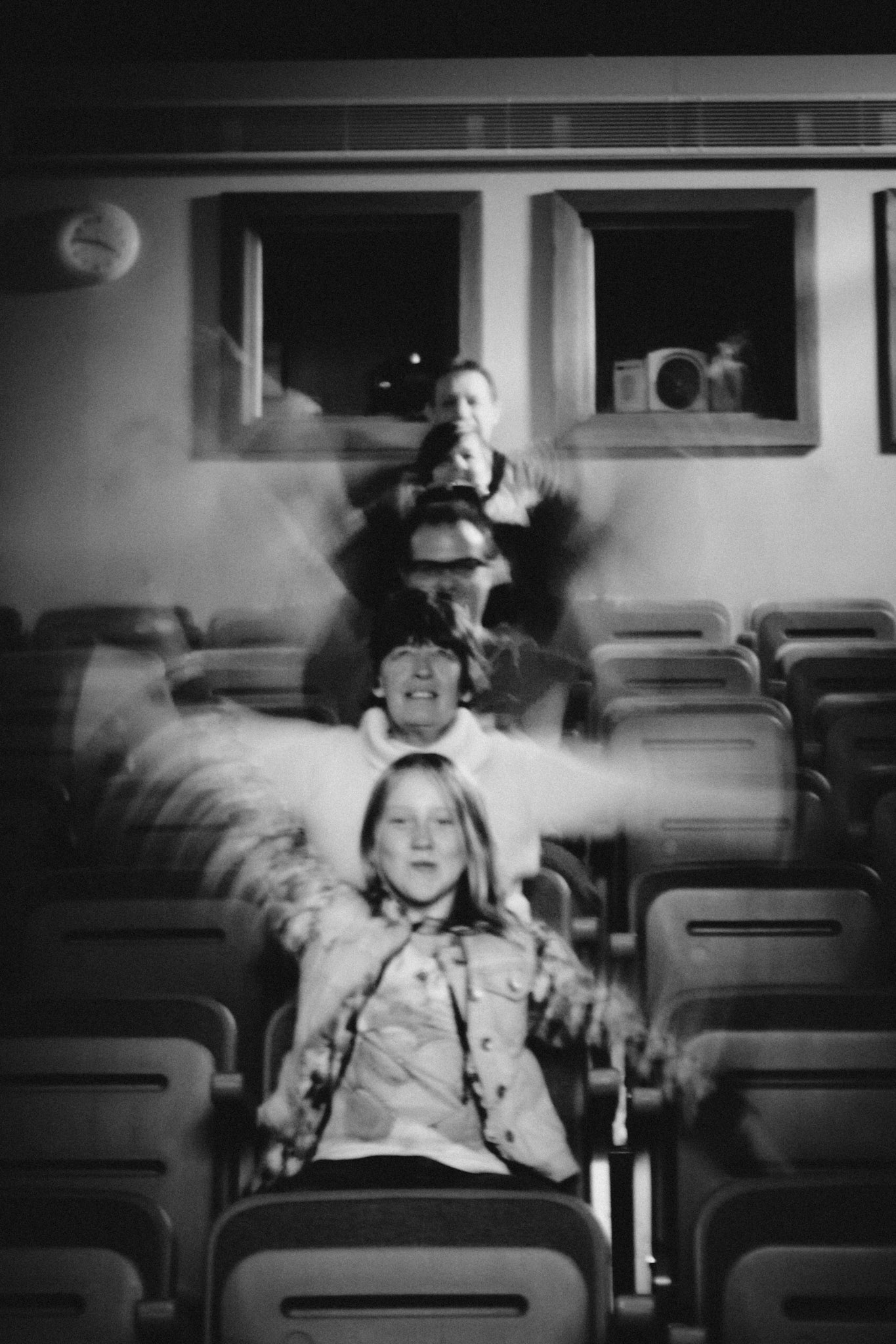 We had this 70 seater theatre to ourselves and we thought we'd be really sensible..... you didn't actually believe the sensible bit did you?