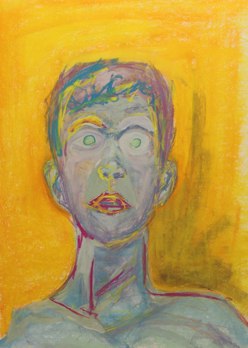 too high to remember with Pastel and Acrylic Paint