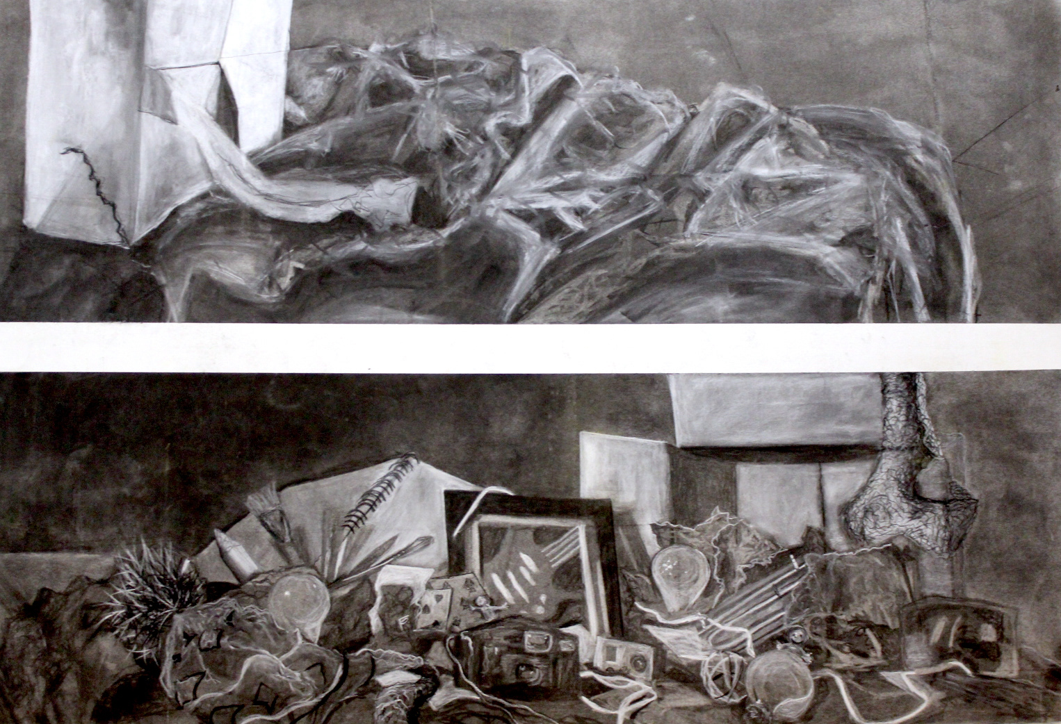 Objective Self Portrait with Charcoal