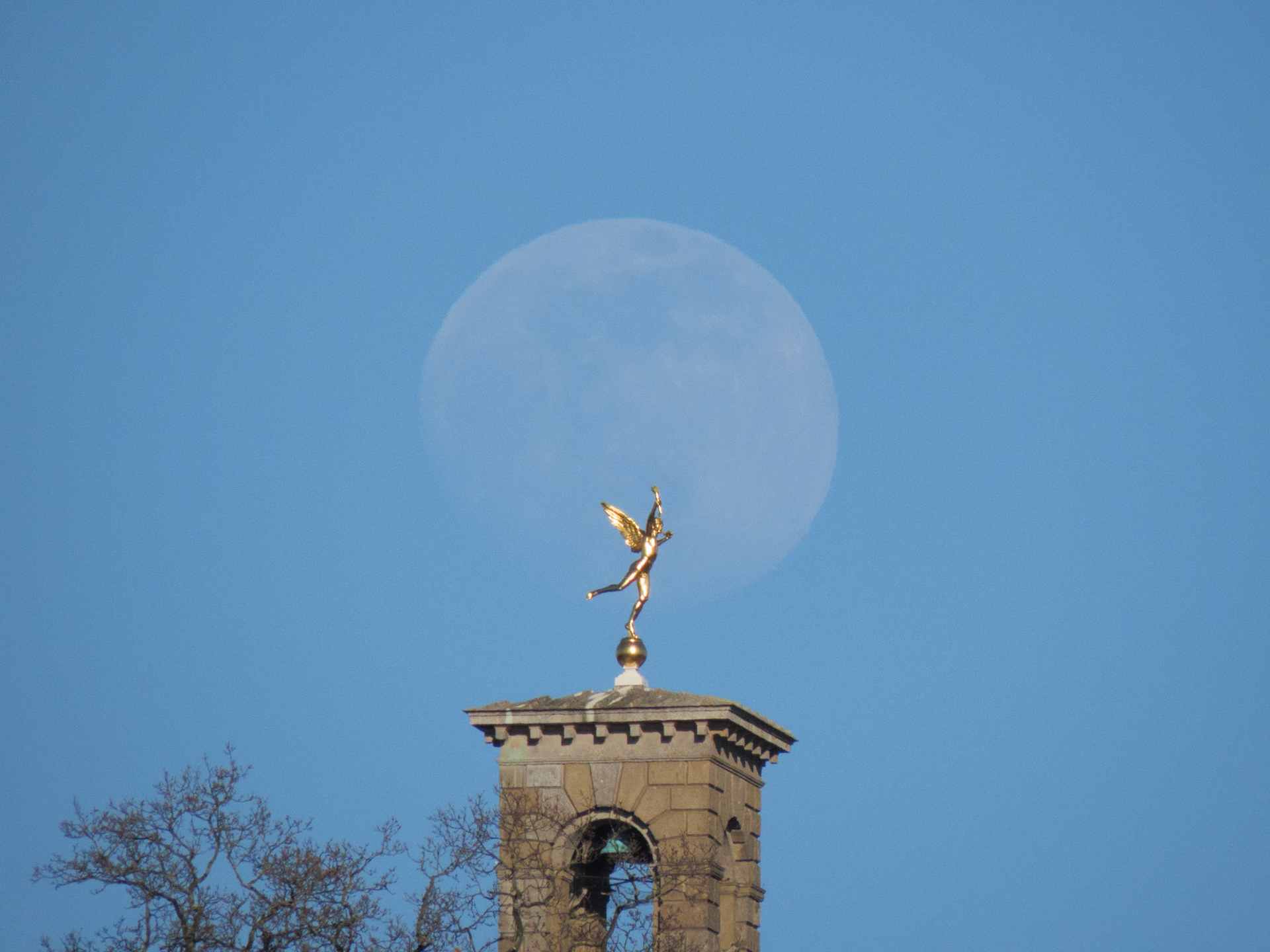 Moon over Cliveden