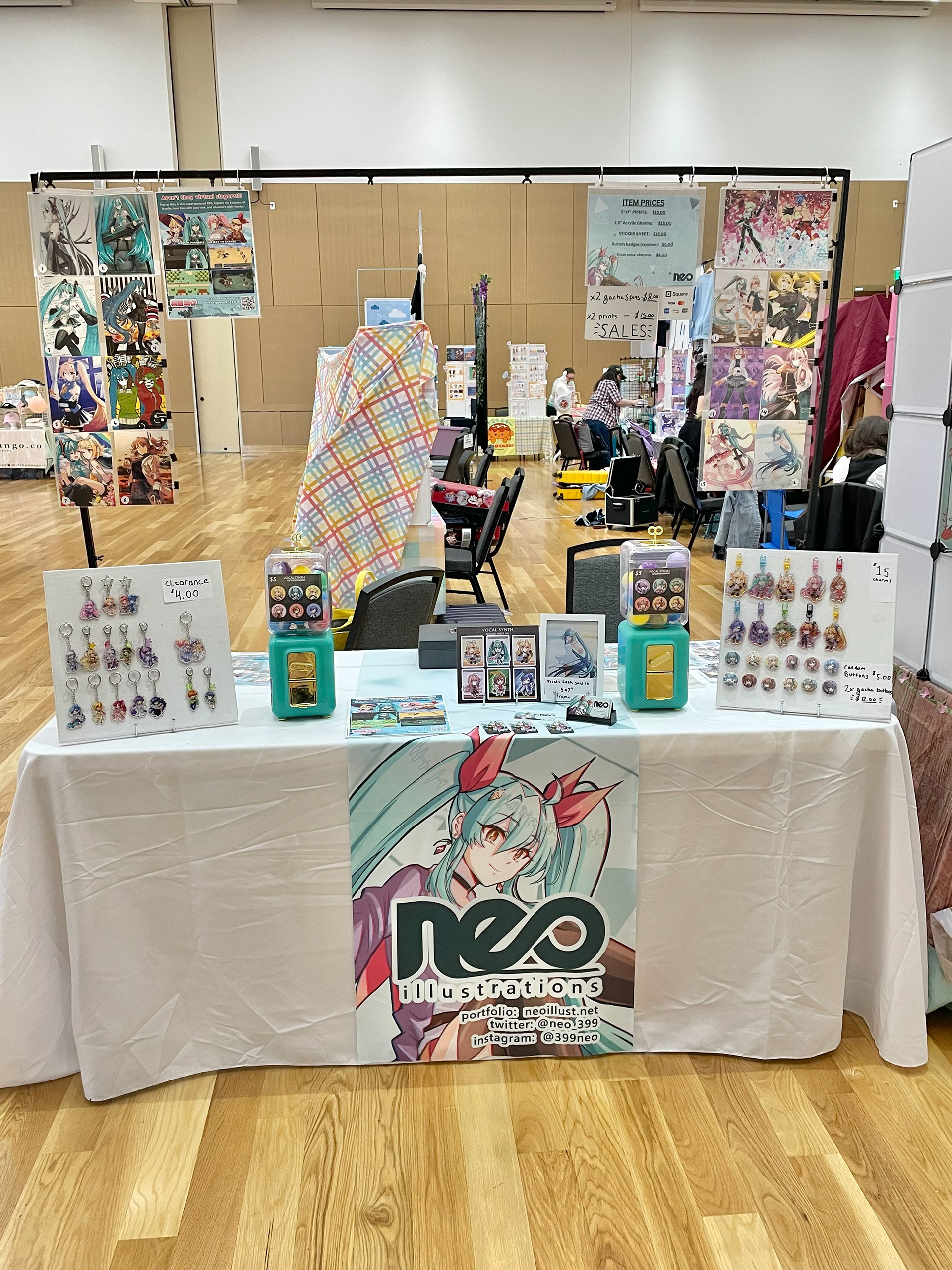 My 2nd artist alley table at FSU Freecon 2025.
