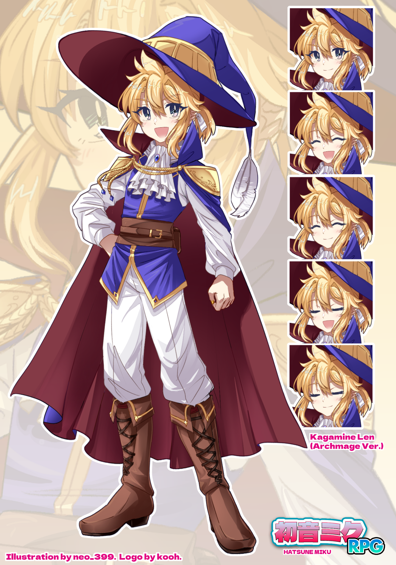 Miku RPG fan game illustration