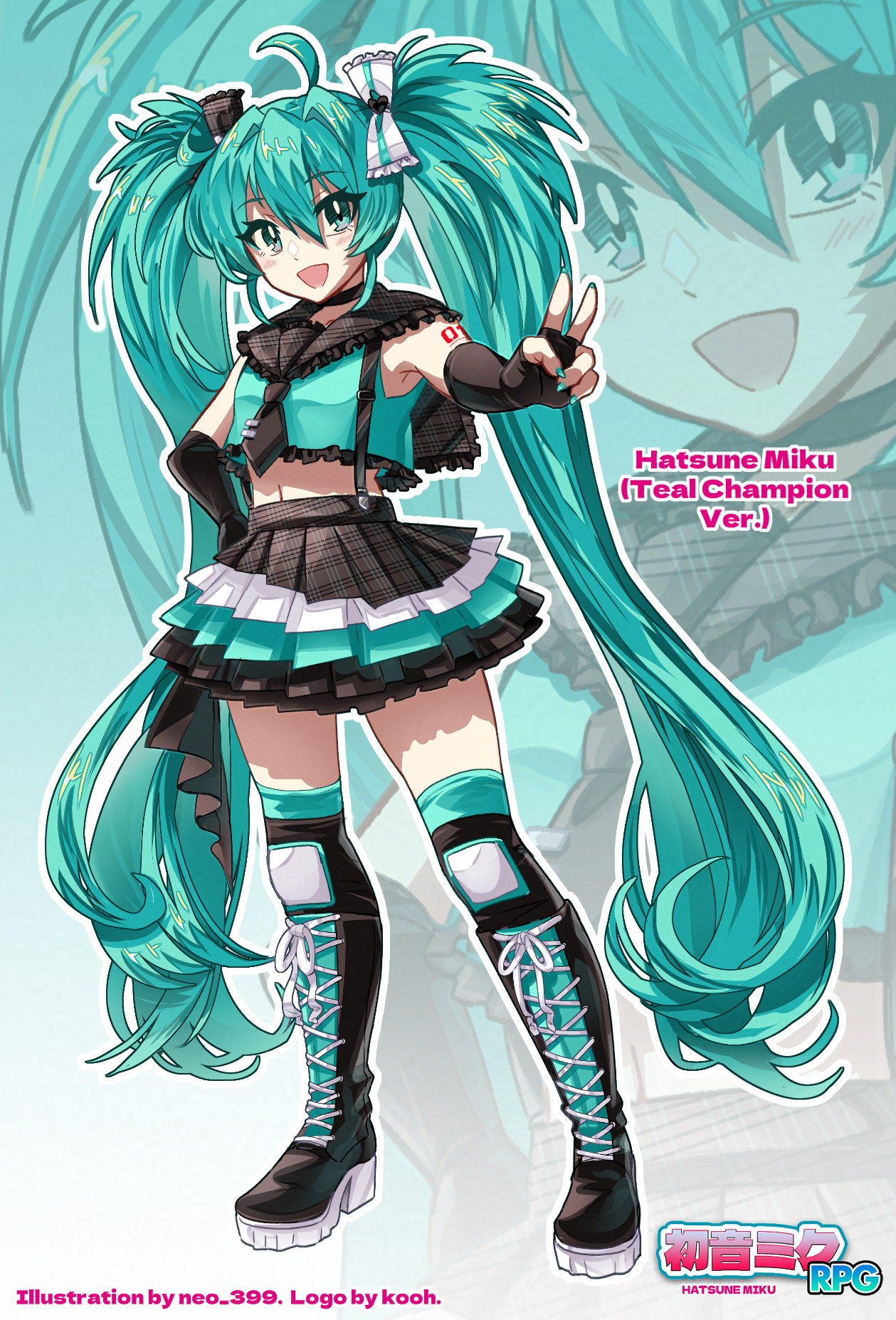 Miku RPG Fangame Illustration