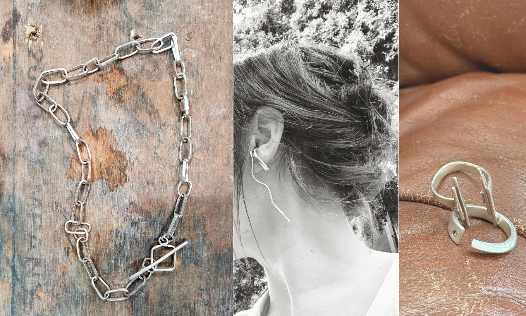 jewelry I made from raw silver