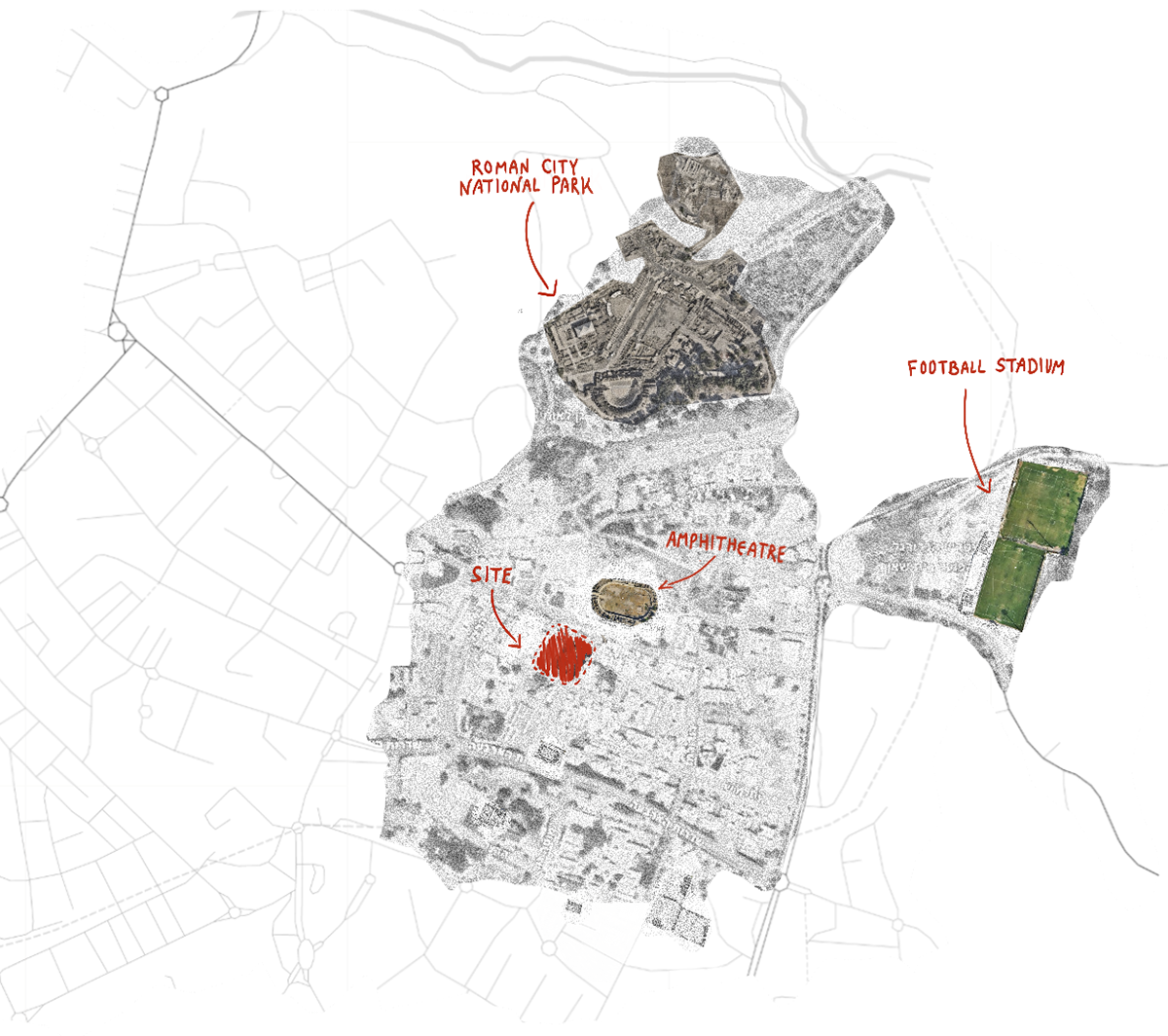  Map of Beit She'an | Points of intrest around the site 