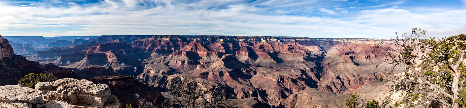 Grand Canyon, Eveningwalk on South Rim, towards northwest, AZ