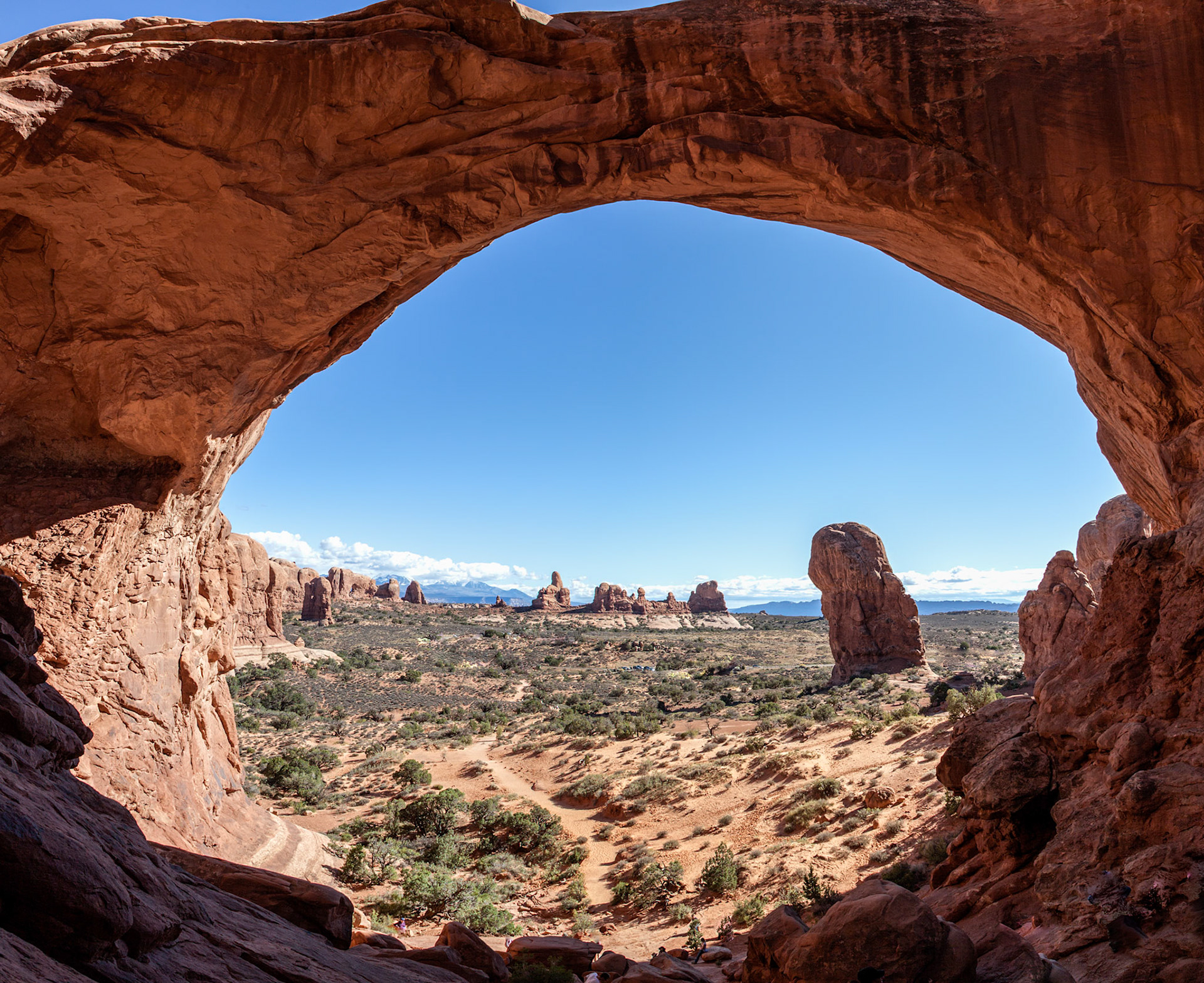 In the Triple Arch Natural Bridges NP, UT