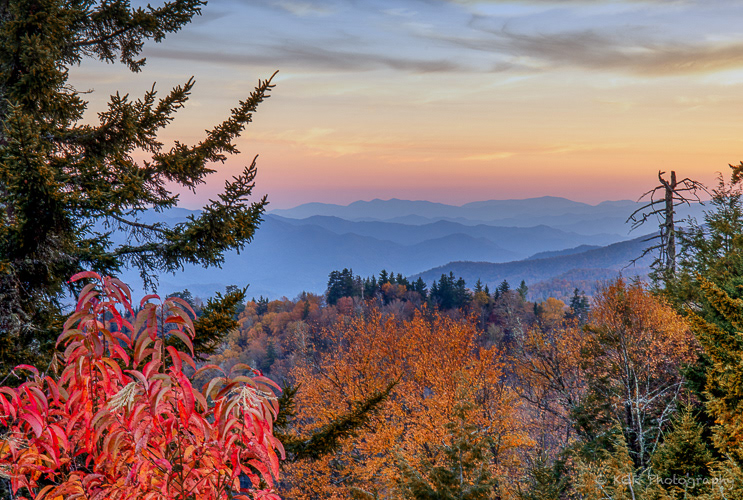 Sunset in the Great Smoky Mountains