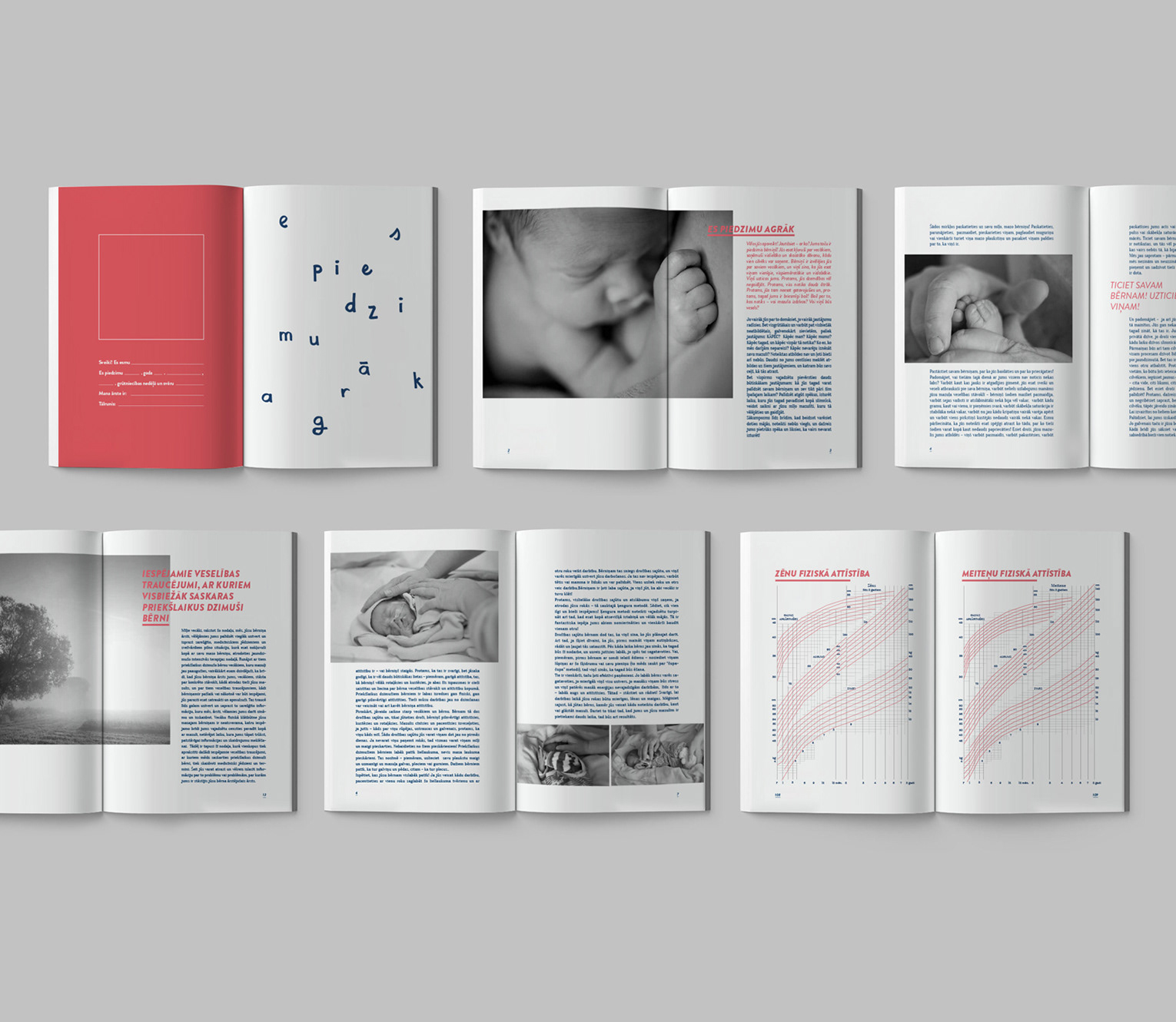 Book design. Guide for parents of premature babies. @ NORD DDB Riga