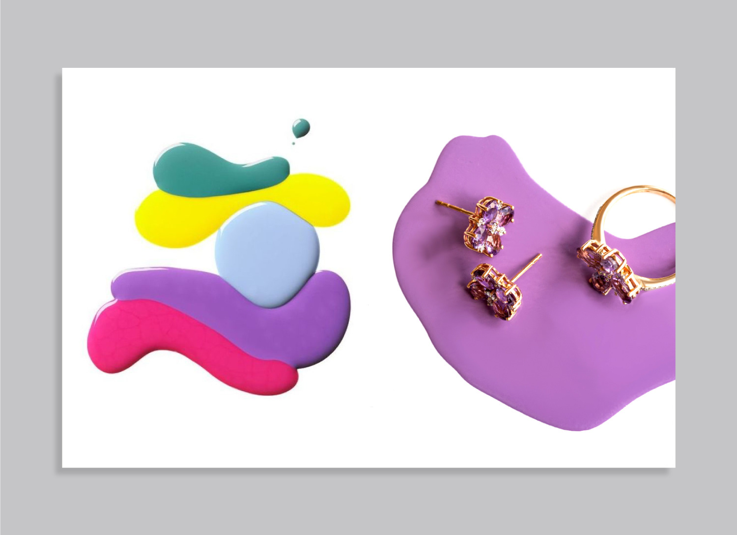 Set design concept for jewellery photography.