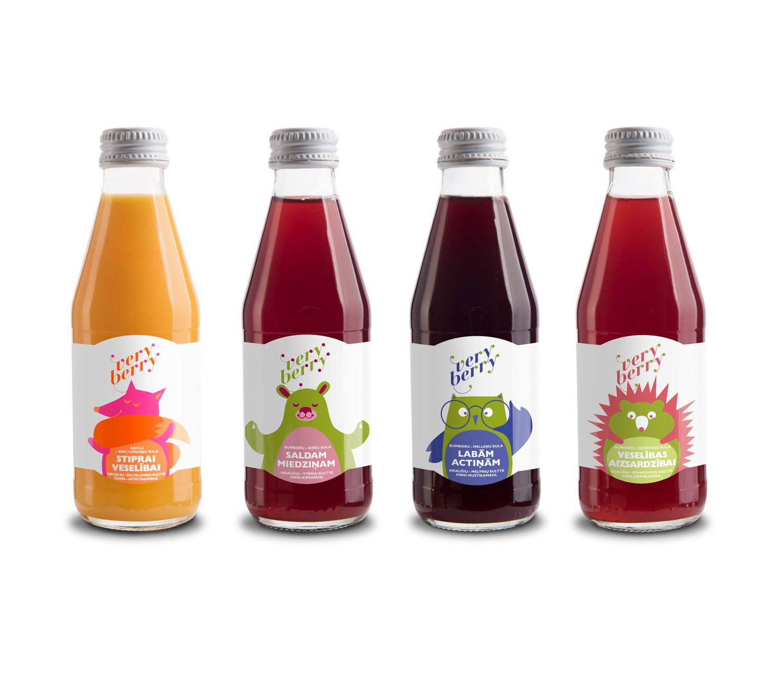 Packaging design for Very Berry kids concept.
