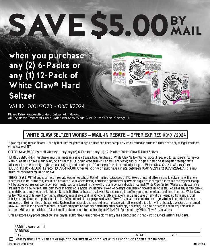 Coupon - Front/Back