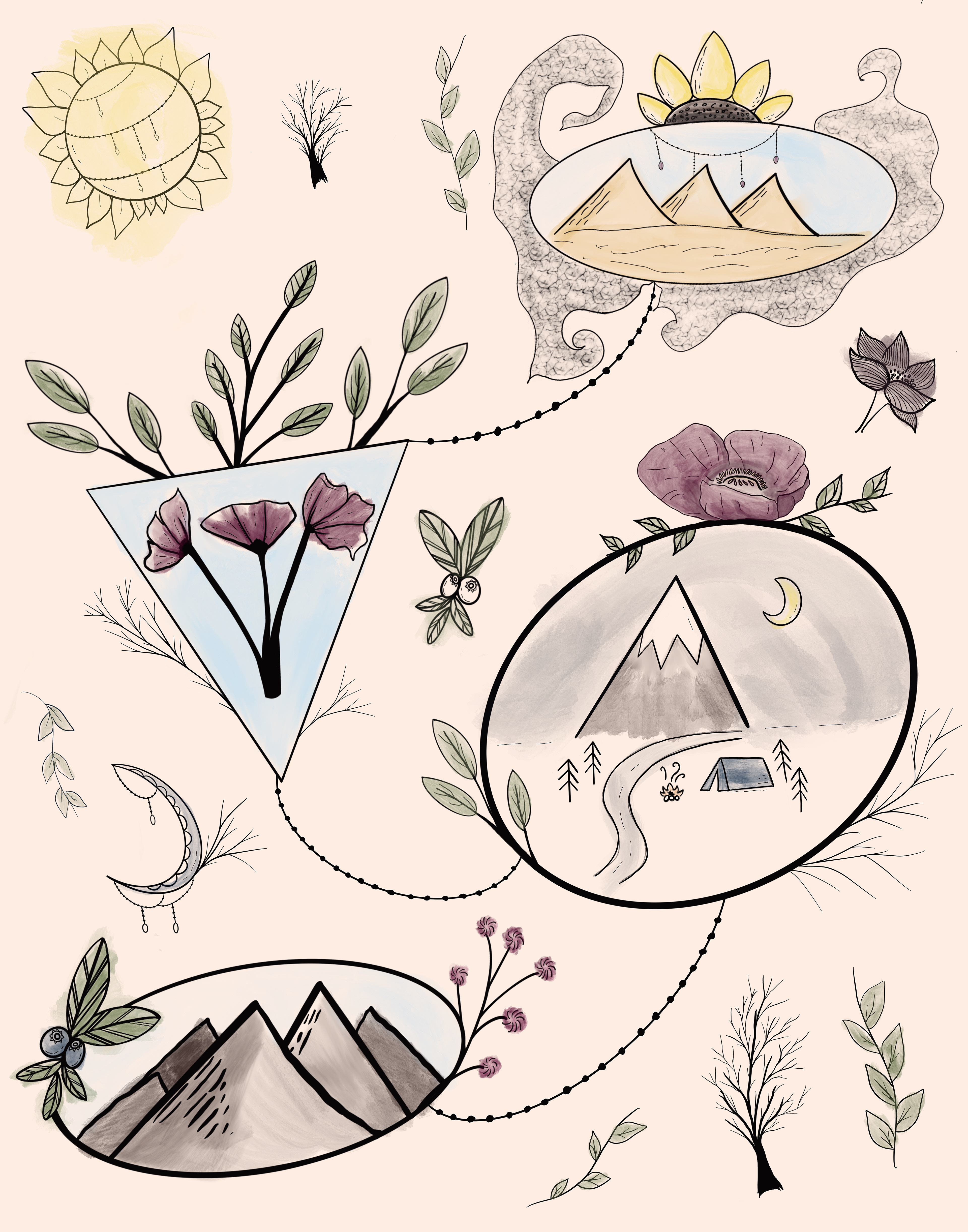 Tattoo flash sheet