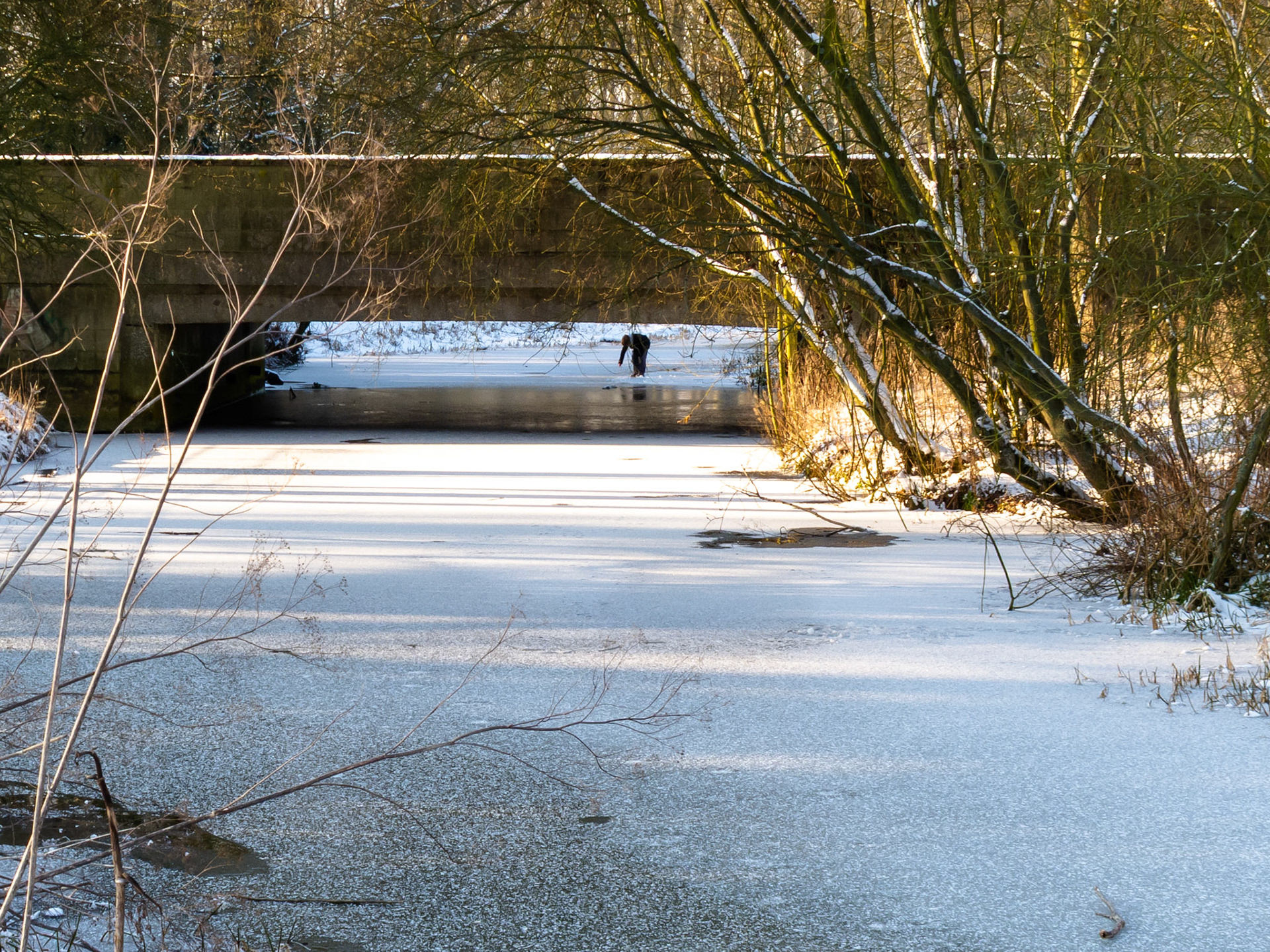 Walking on thin ice! Towcester, Feb 2012