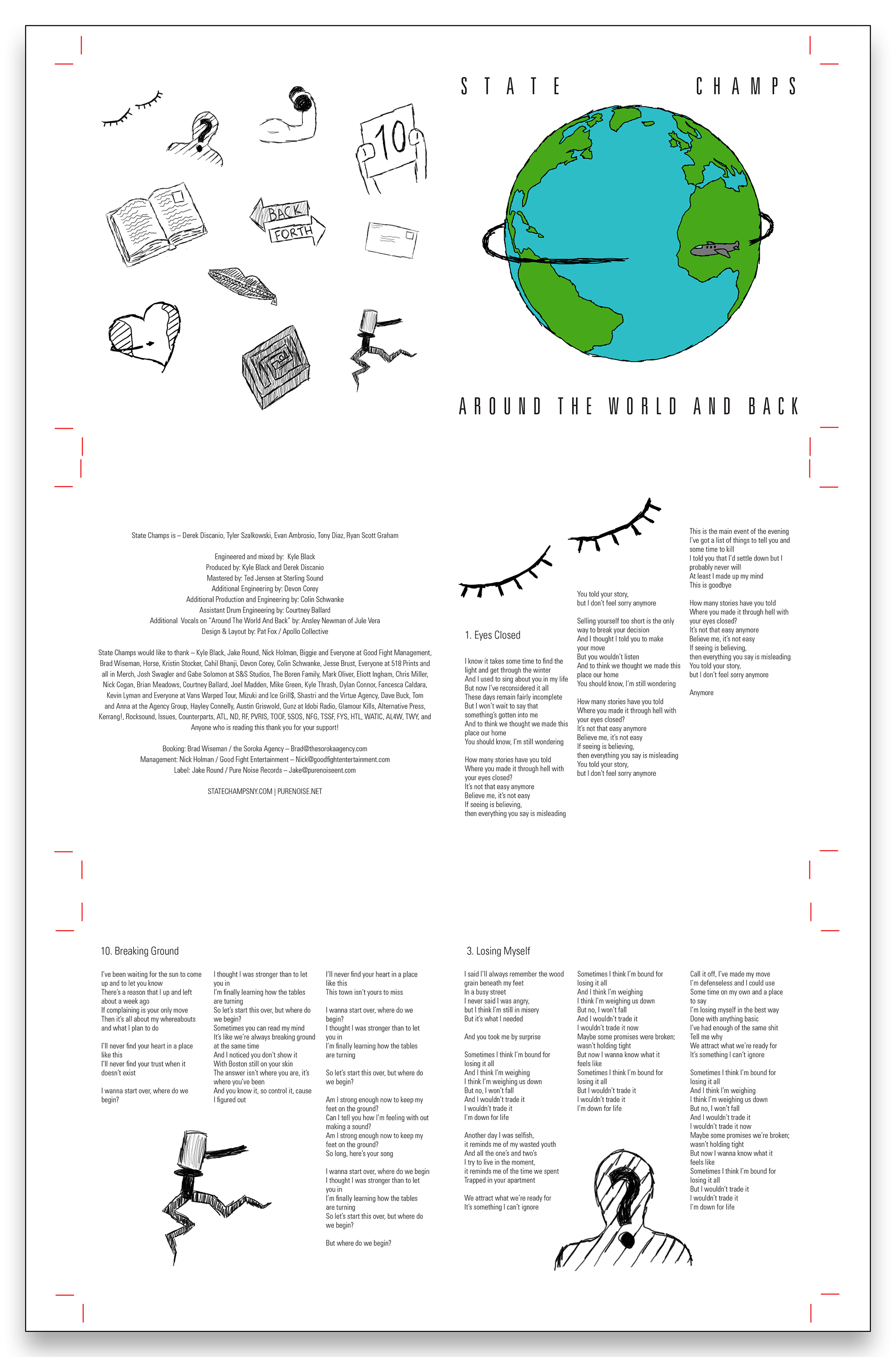 CD Booklet print file with cut lines