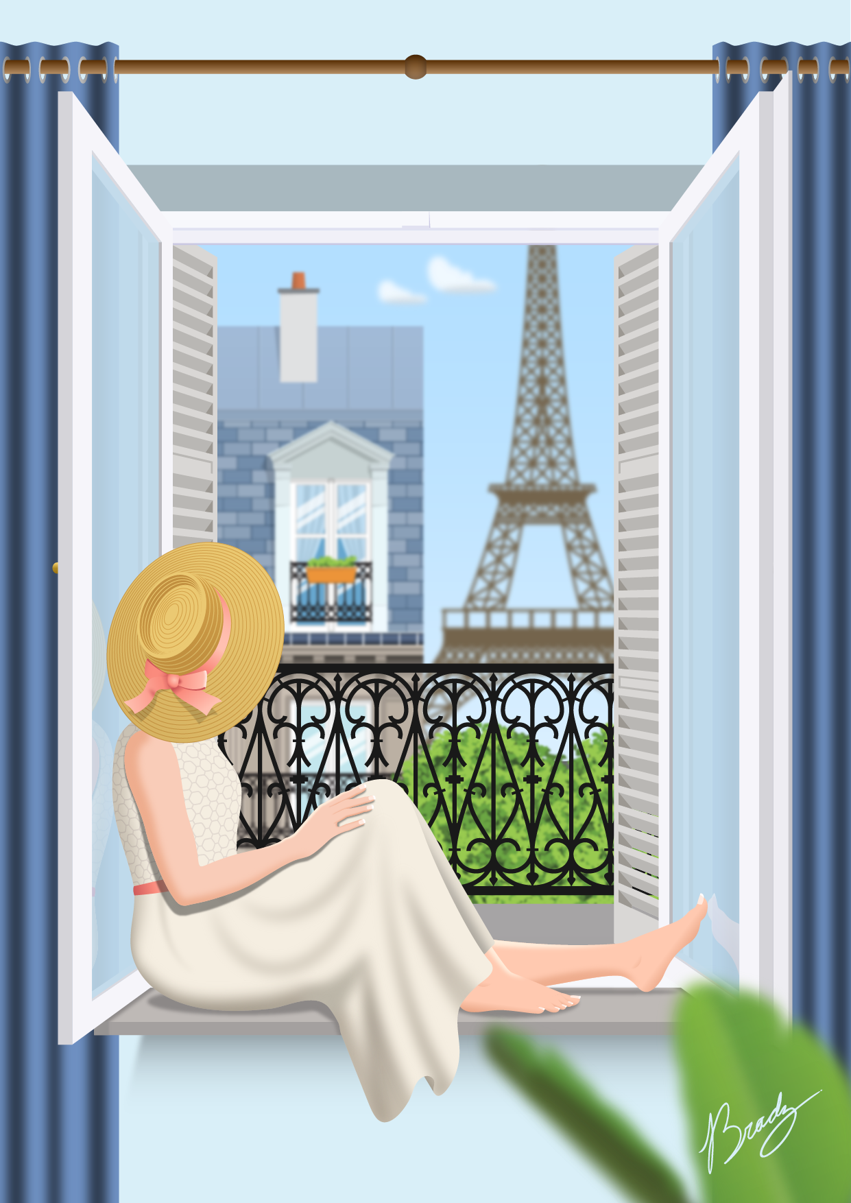 Through the window (Paris)