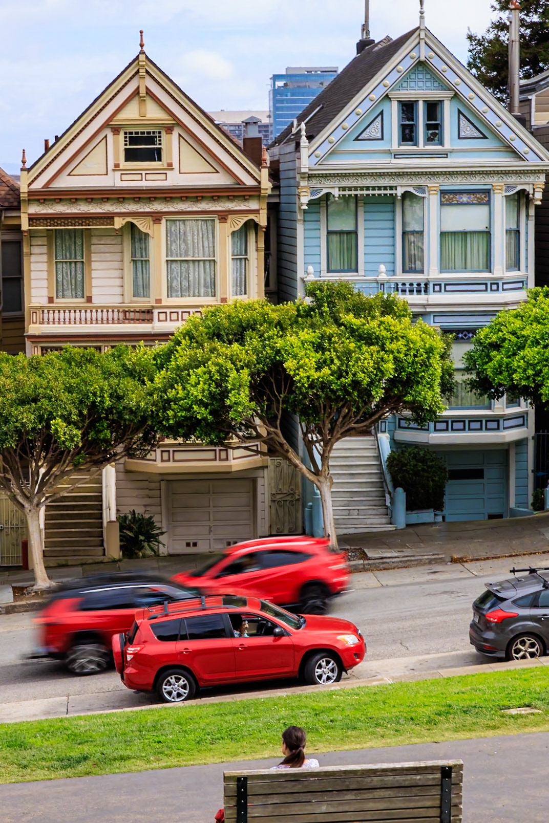 In American architecture, painted ladies are Victorian and Edwardian houses and buildings painted in three or more colors that embellish or enhance their architectural details. The term was first used for San Francisco Victorian houses by writers Elizabeth Pomada and Michael Larsen in their 1978 book Painted Ladies - San Francisco's Resplendent Victorians.