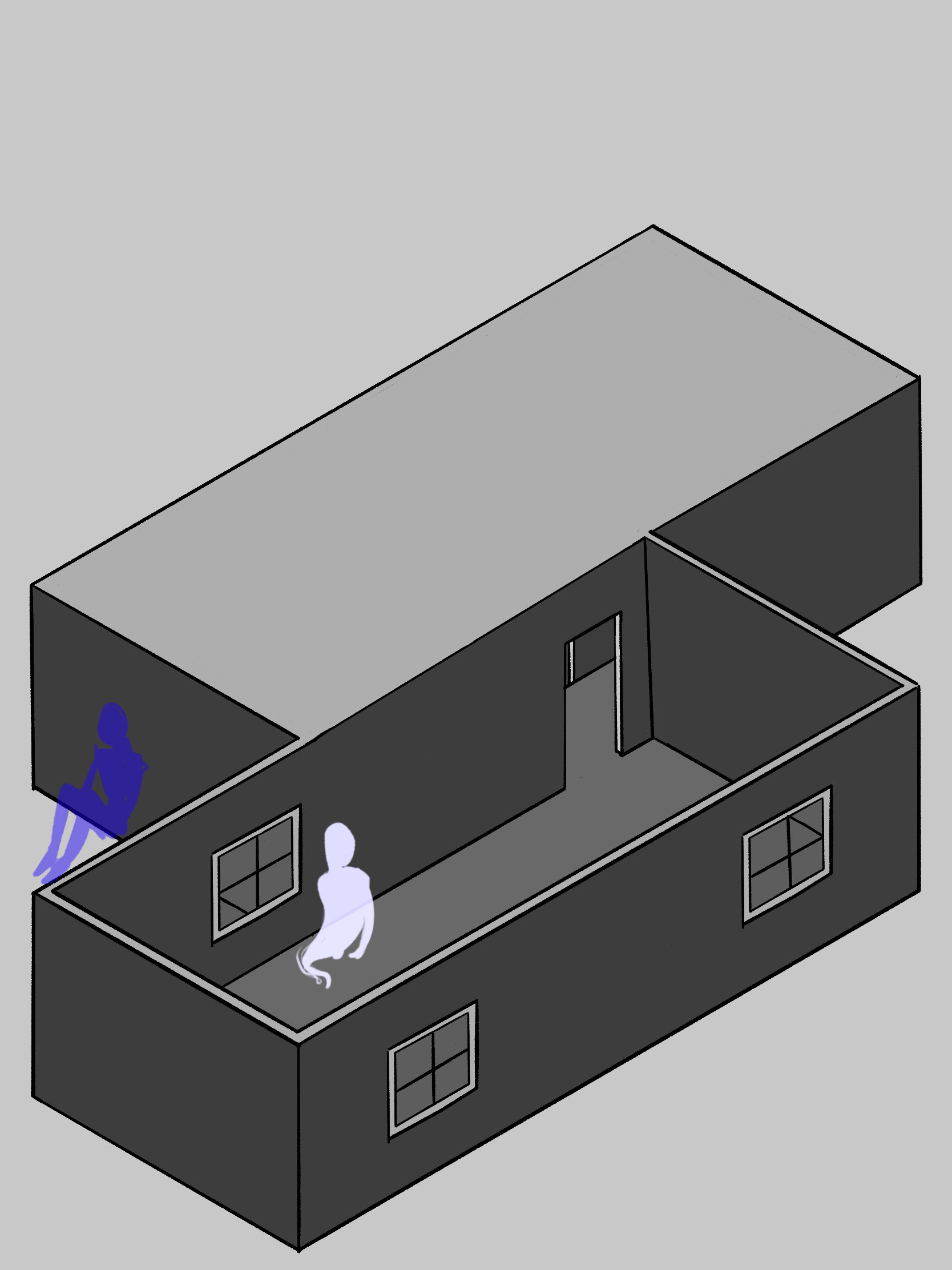 Ghostly character is the astral projection