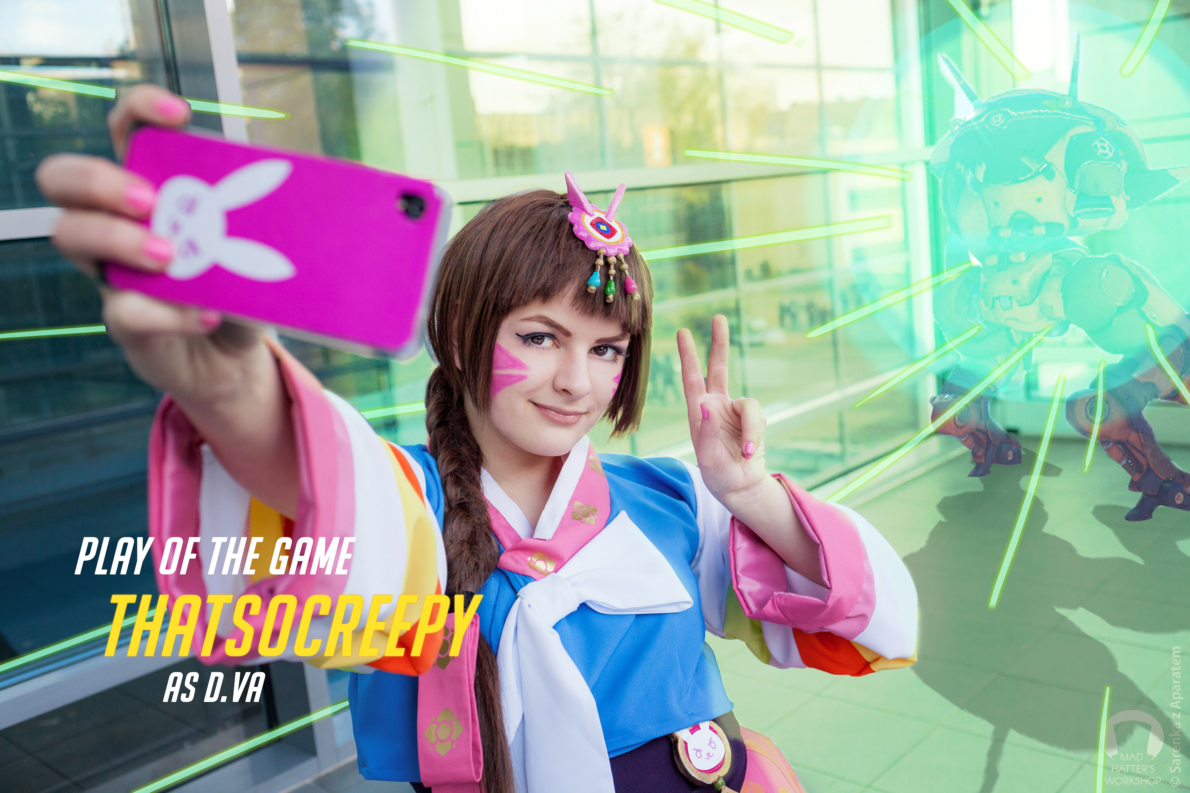 Cosplay: Palanquin D.va from game "Overwatch"