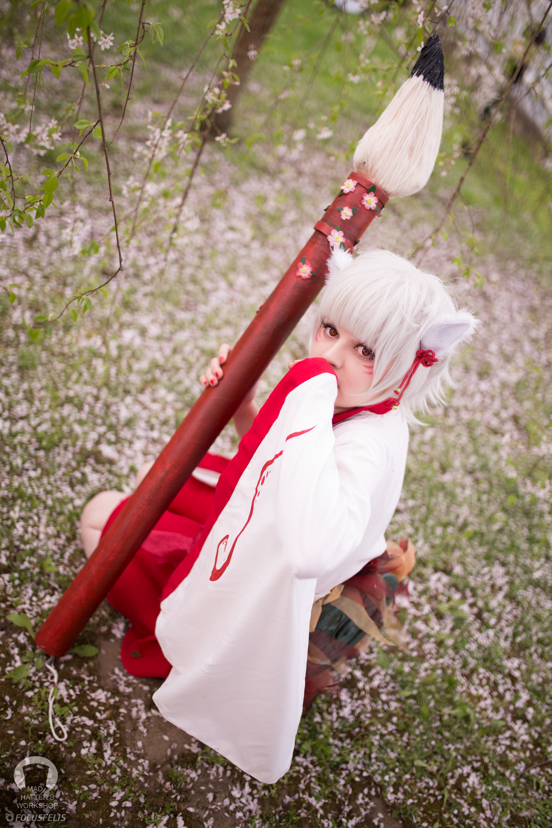 Inspiration: Amaterasu from game "Ookami"
