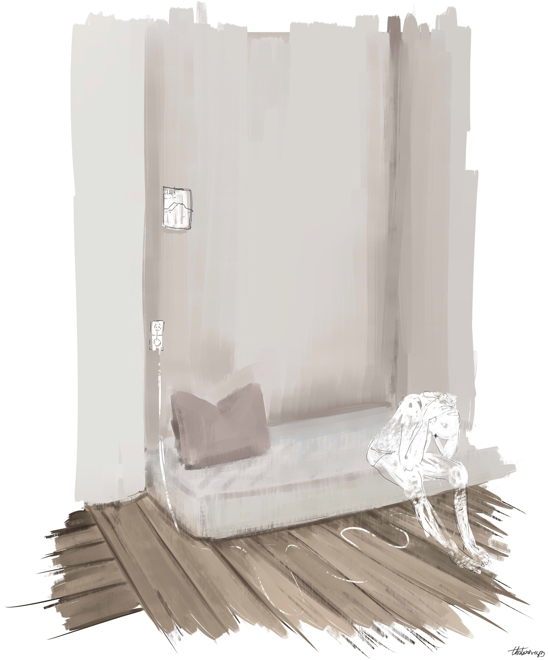Acrylic paint stylisation
