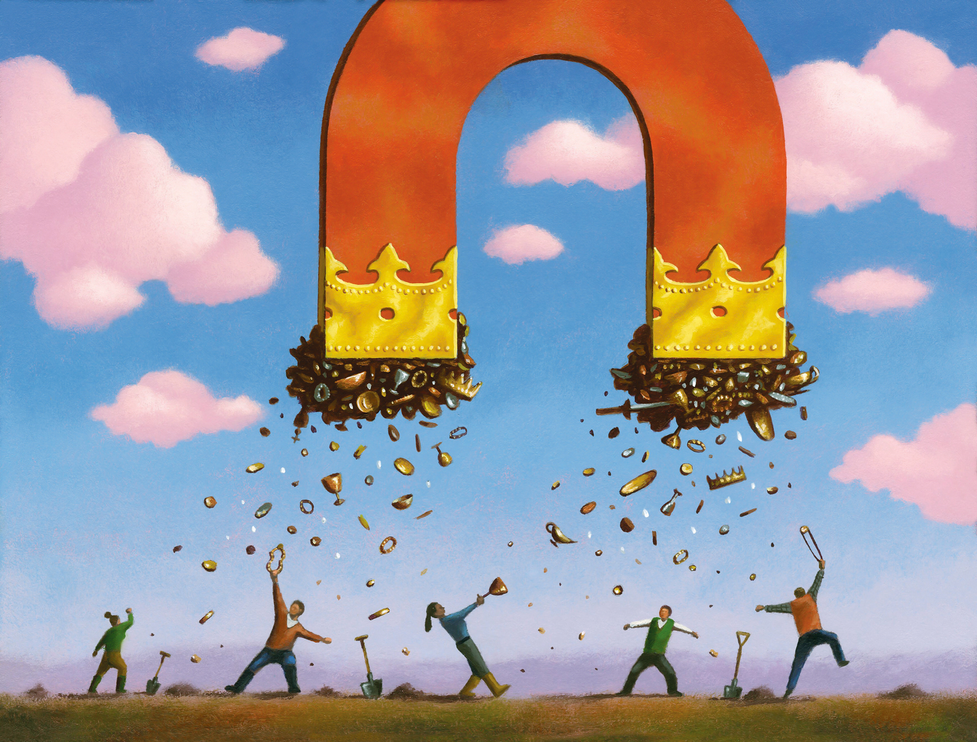 Property Law. Objects found in your garden that are deemed to be 'treasure' actually belong to the crown.