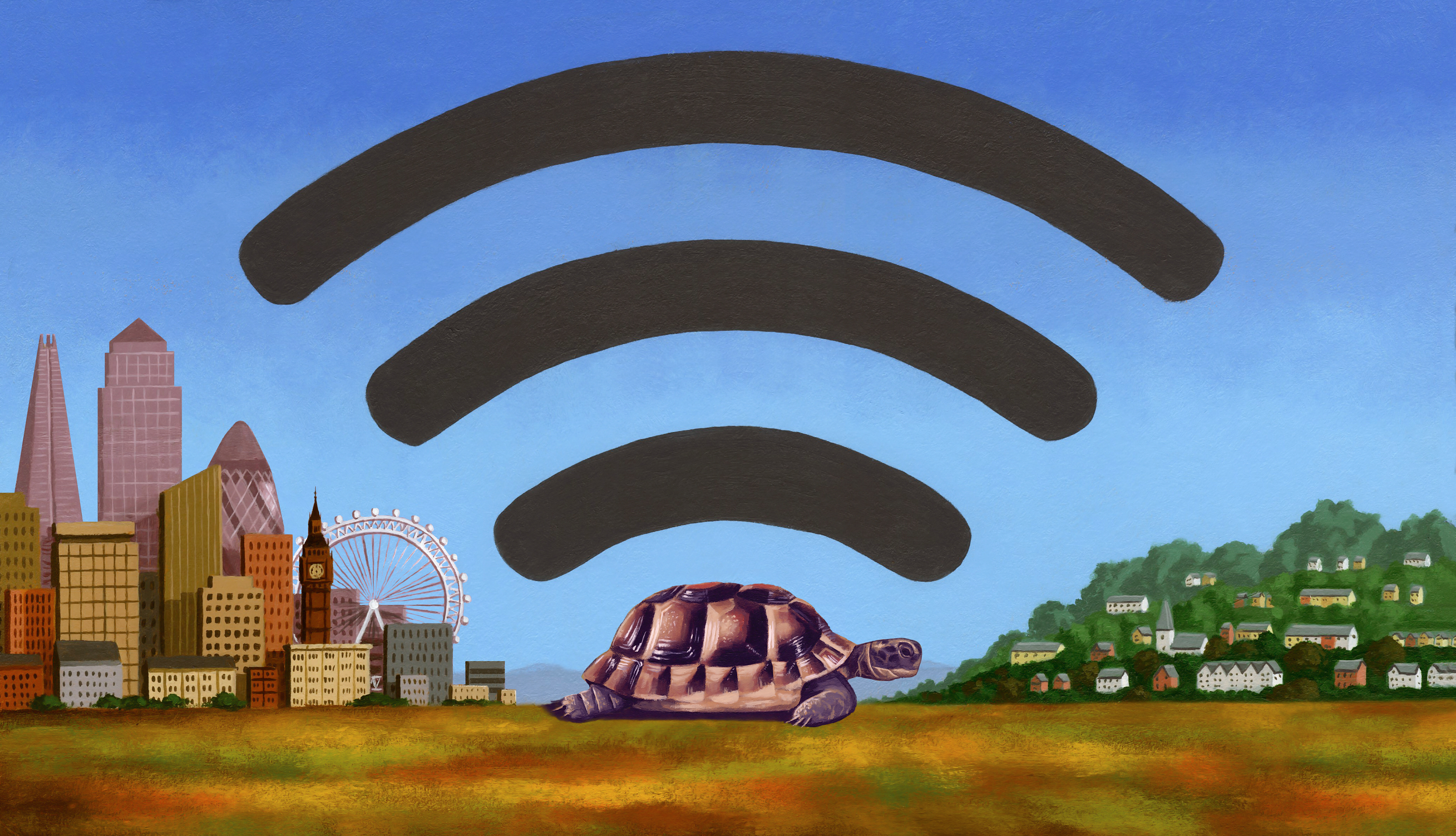 Property Law. Check broadband speeds when moving form the City to the countryside.