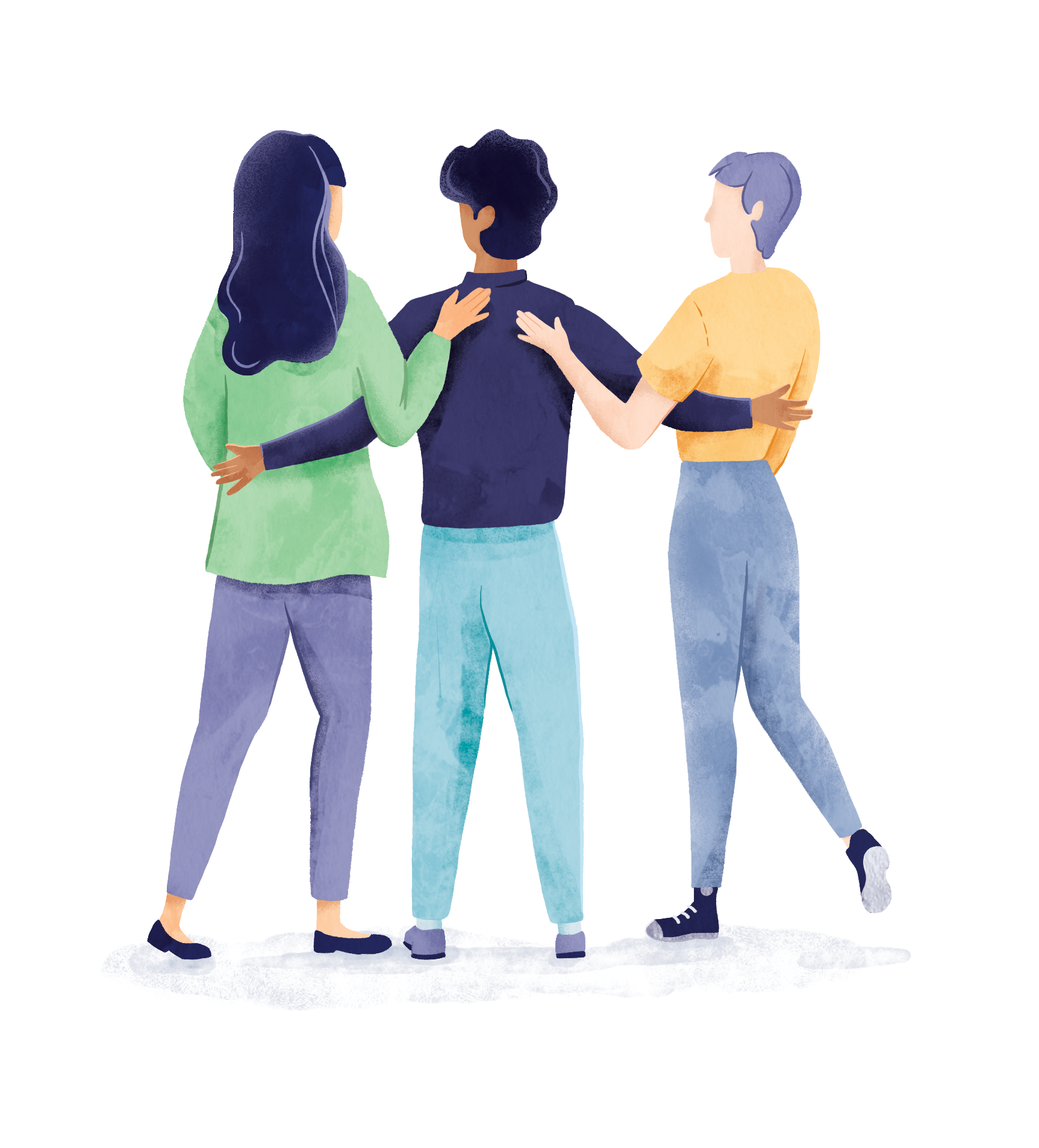 Illustration pour le guide des Amis de la santé mentale, entourage