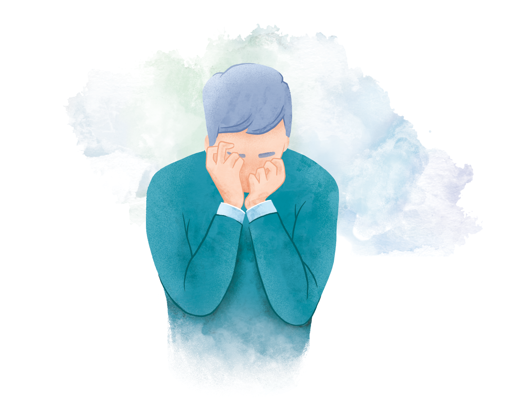 Illustration pour le guide des Amis de la santé mentale, détresse