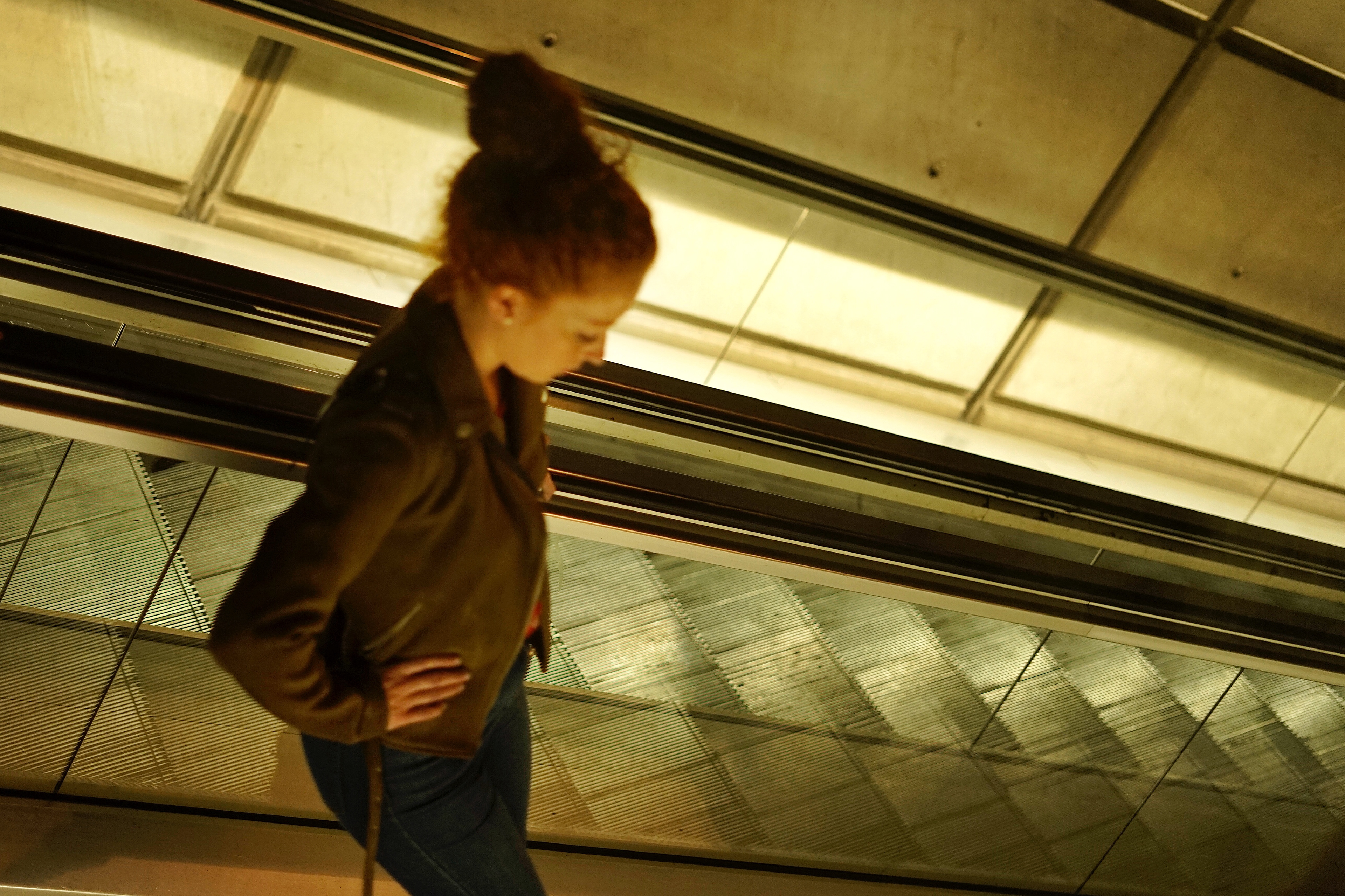 7:01 a. m. Subway redhead"
