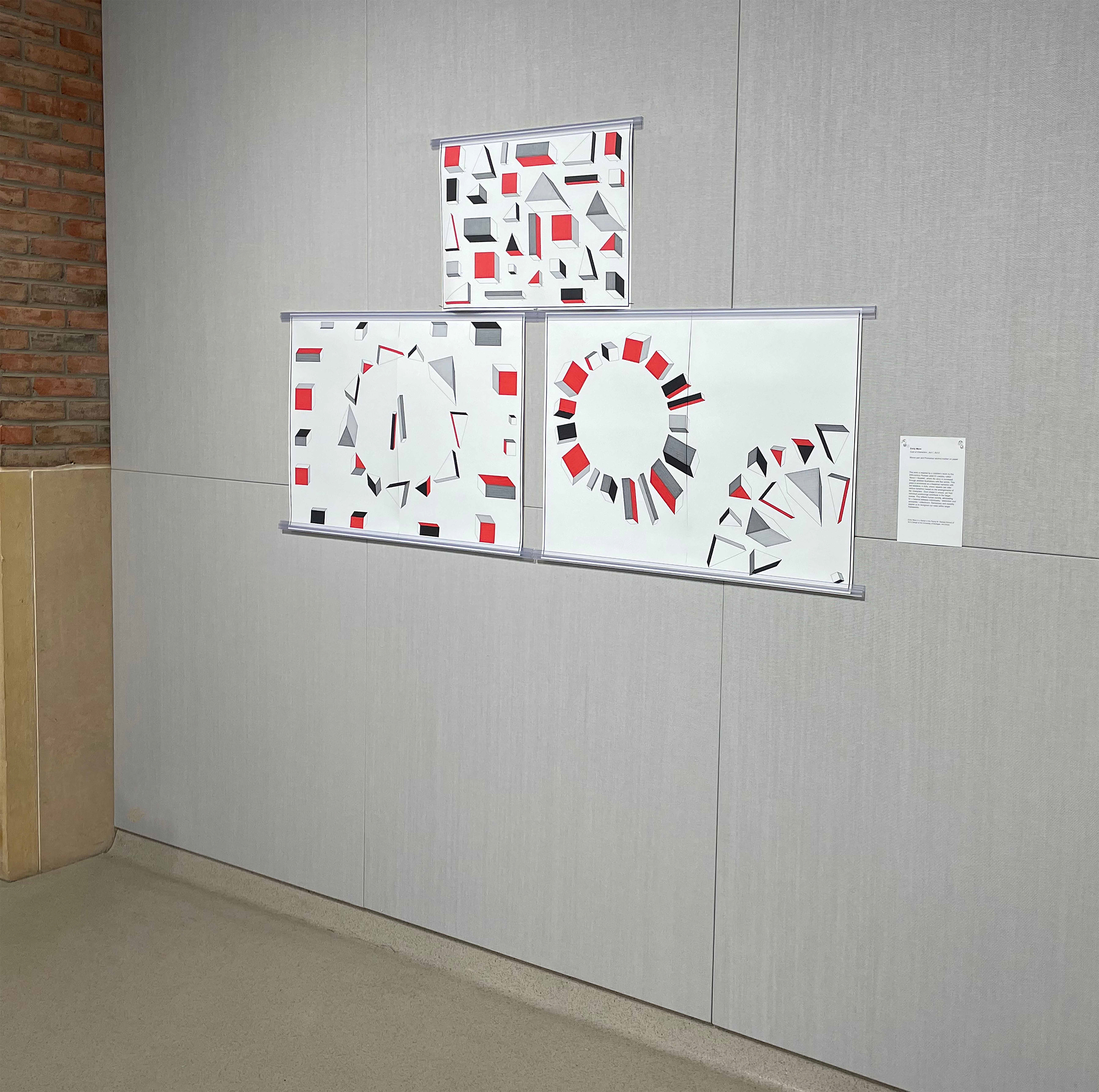 Cast of Characters ; Act I ; Act II,  2023,  Pen and marker on paper,  23.4 x 16.5” (Cast of Characters), 33 x 23.4” (Act I & Act II, each)