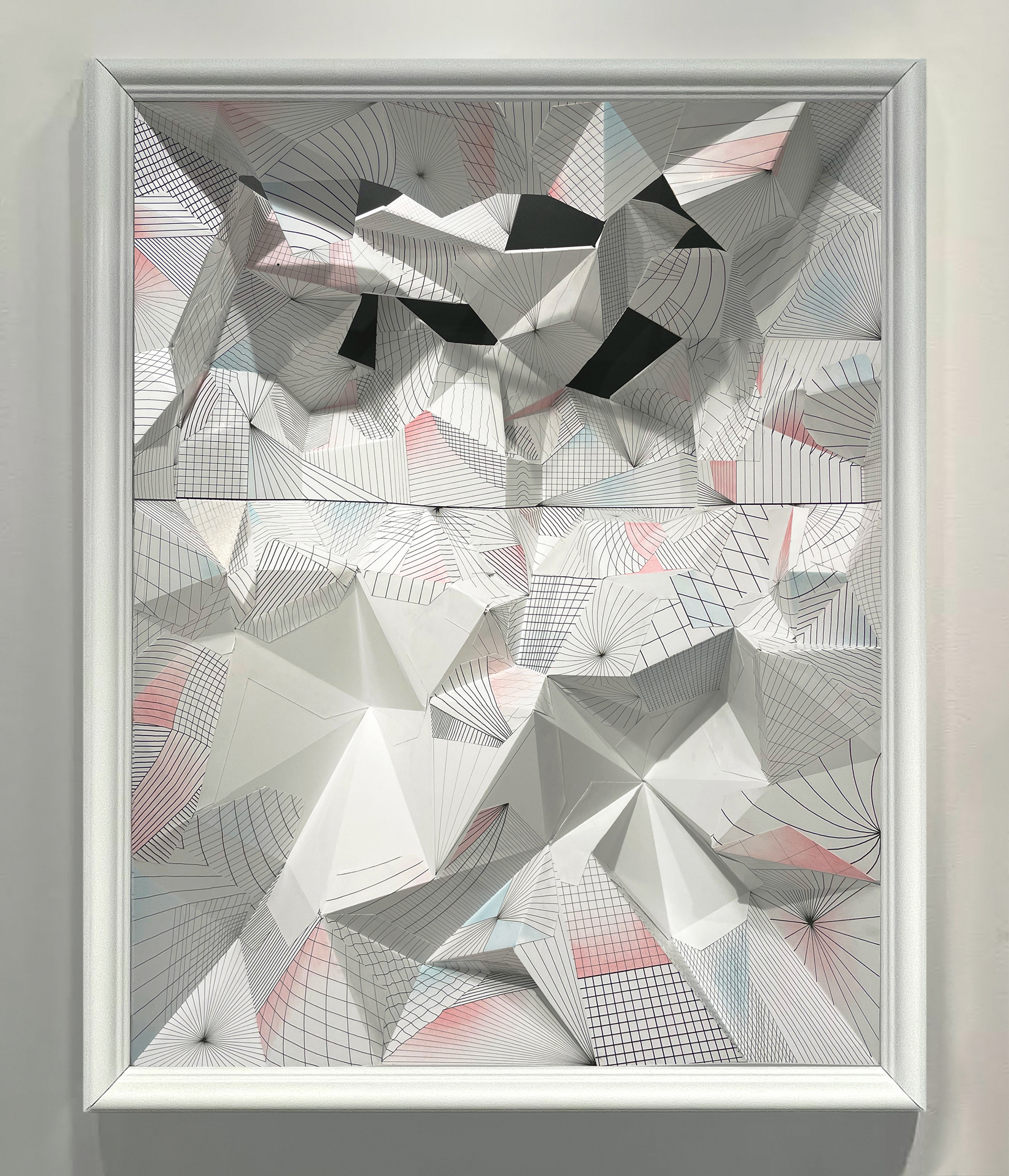 Peephole (The Reading of Pictures),  2024,  Mixed media installation,  24 x 30 x 13” (sculpture only)