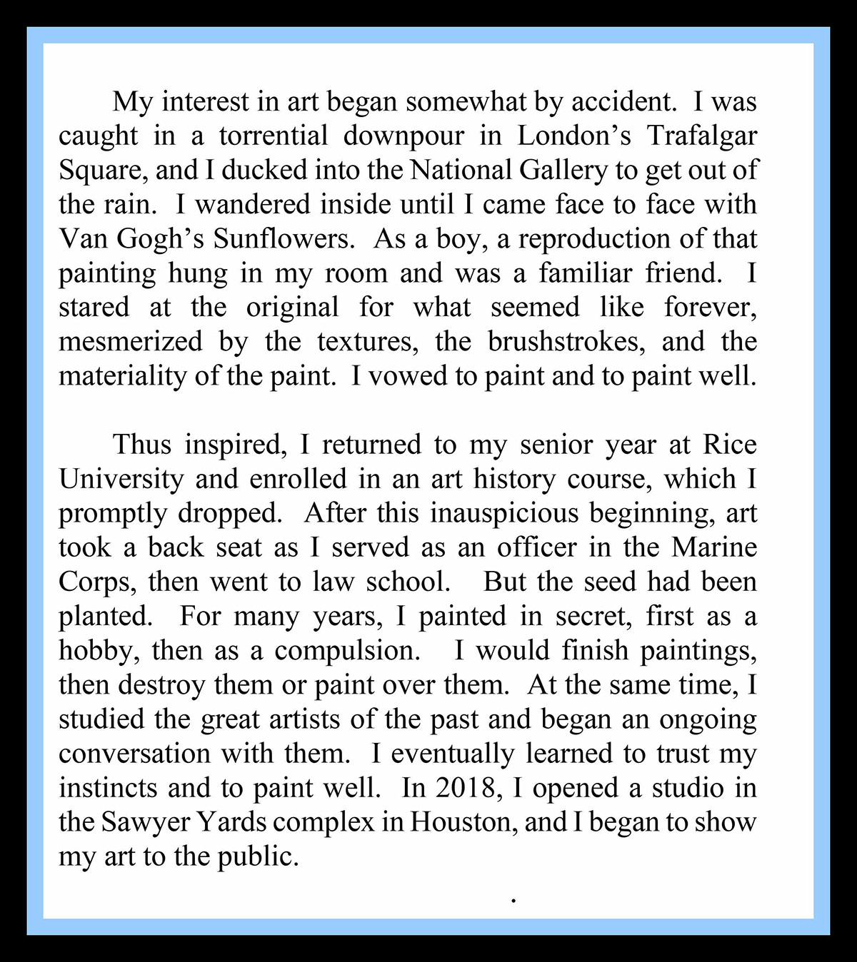 Mark Hellinger Hellinger Fine Arts About the Artist