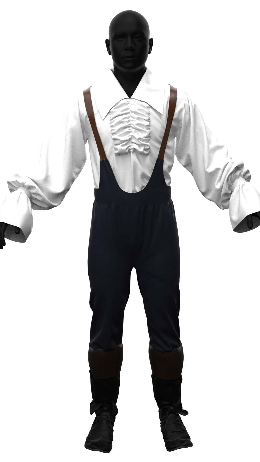 Final render of character clothing in Marvelous Designert