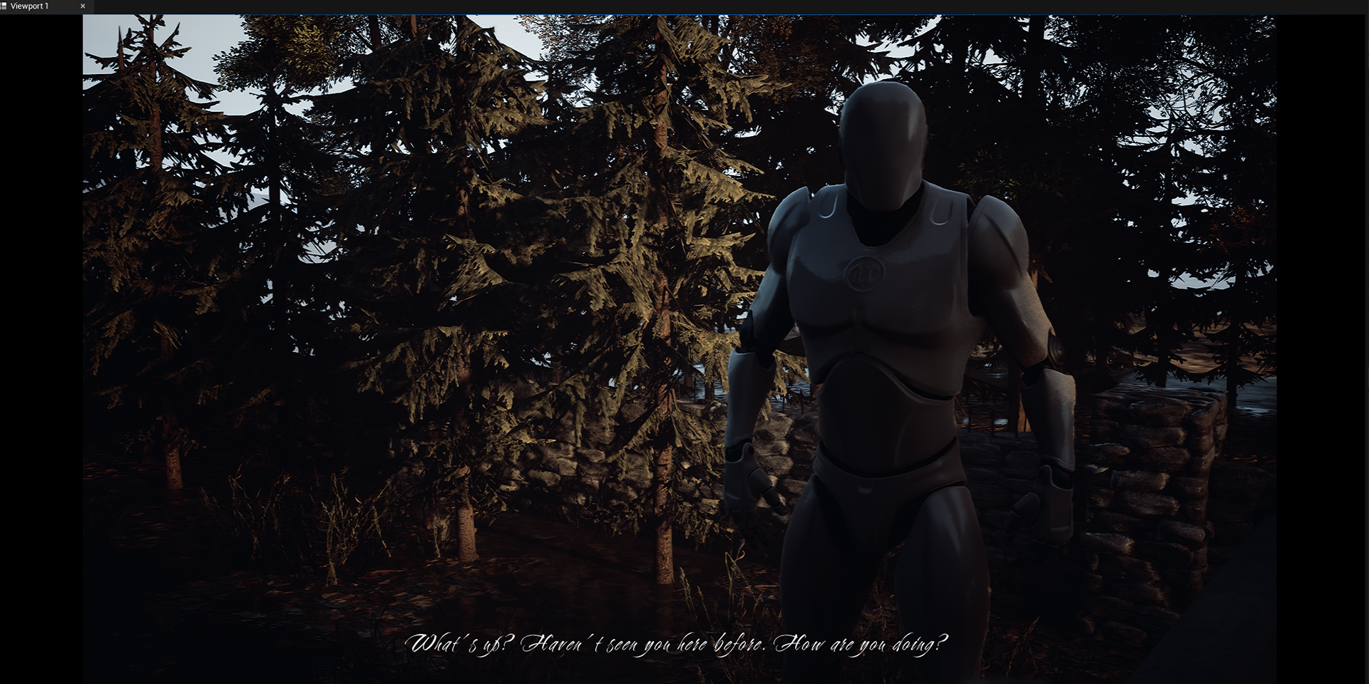 In-game dialogue reactions.