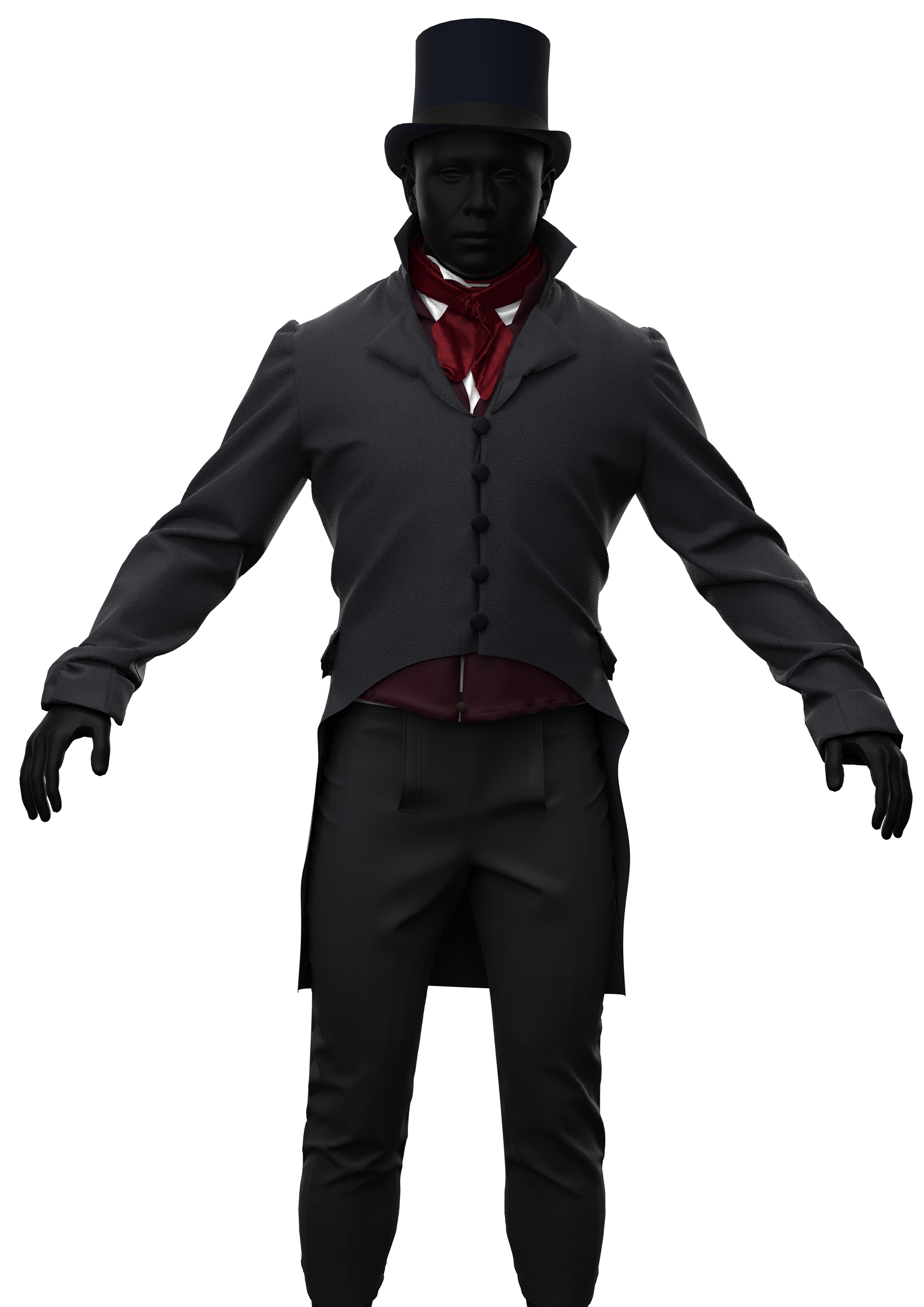 Render of clothing in marvelous designer.