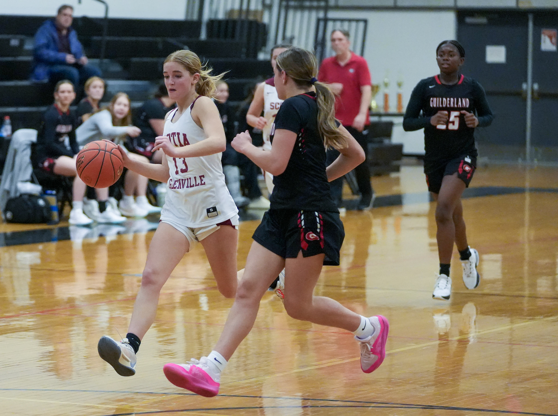 Julie Cooper on the break.