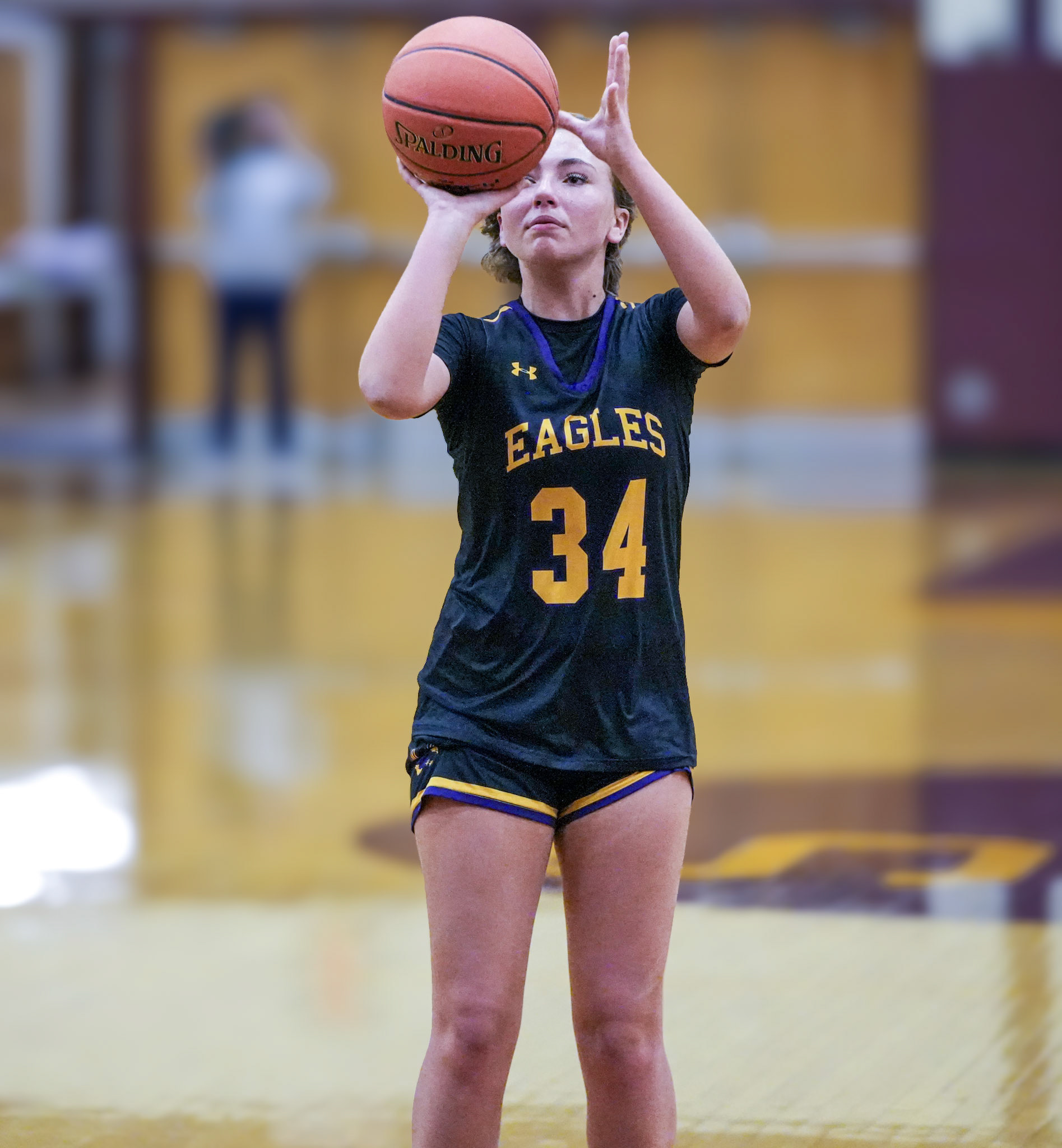 Hannah Mulhern at the line.