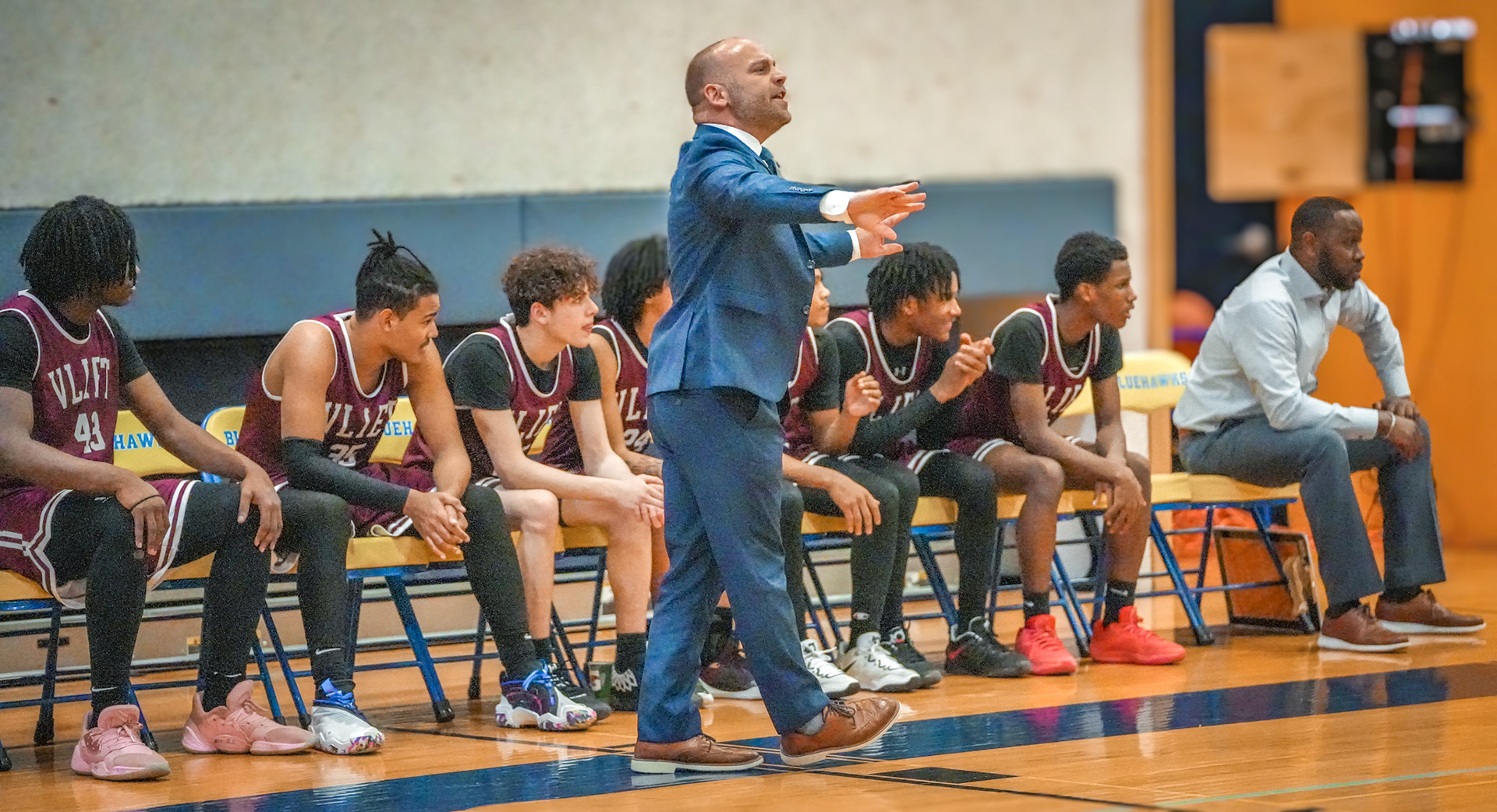 Coach Marc Fruscio of Watervliet.