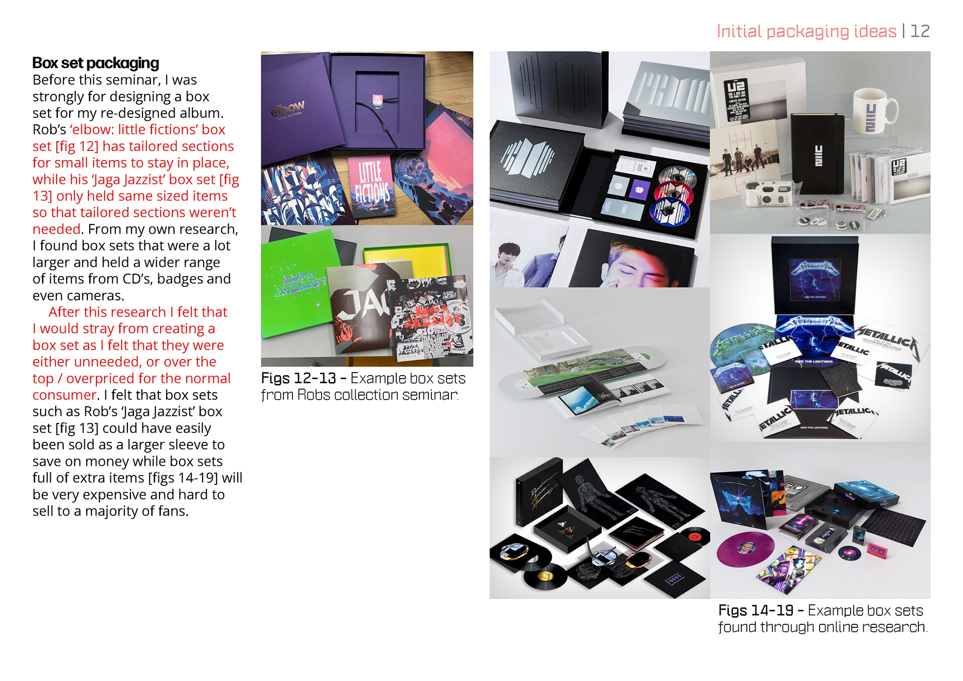 Box set packaging research