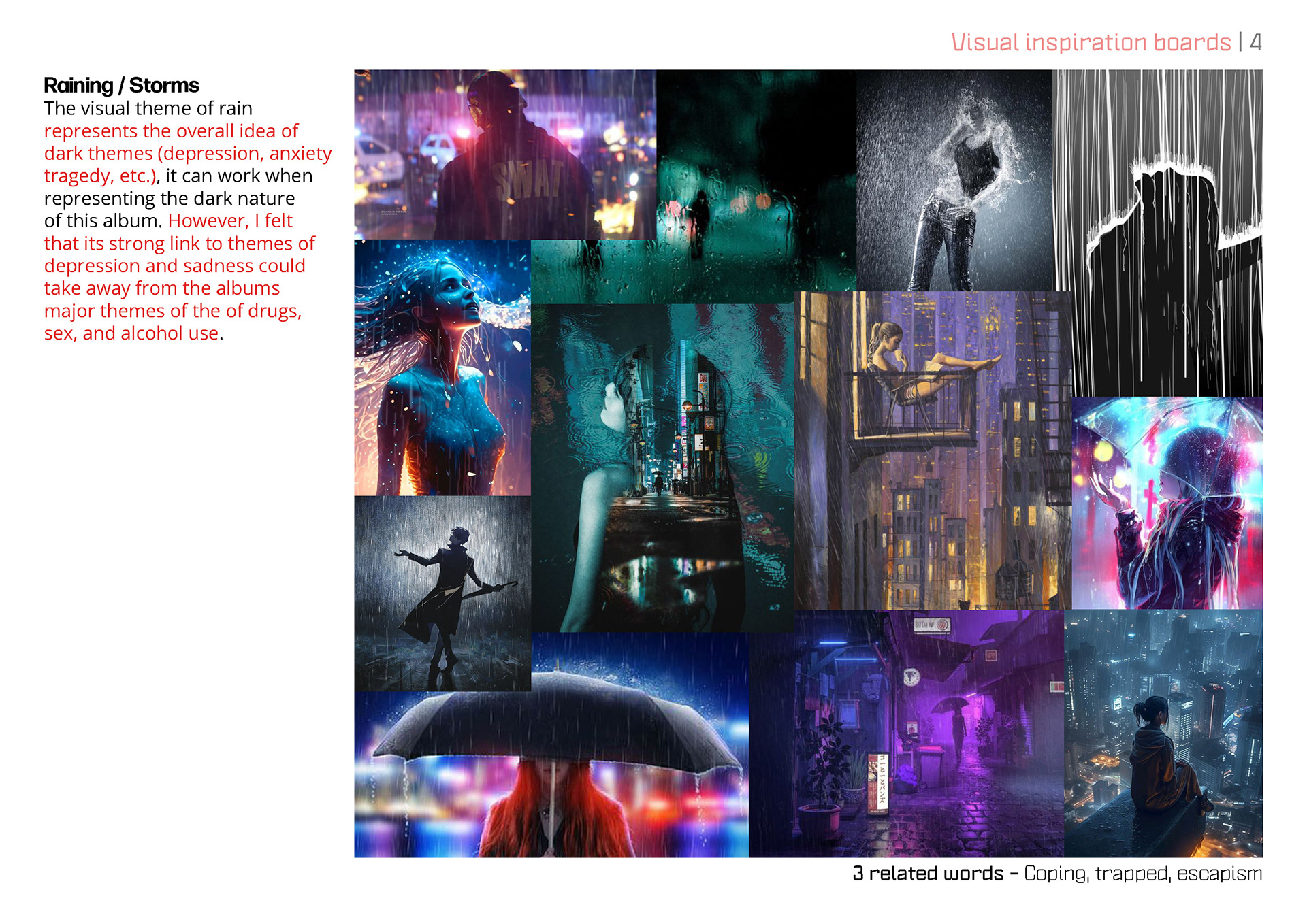 Raining and storm themes | Moodboard 2