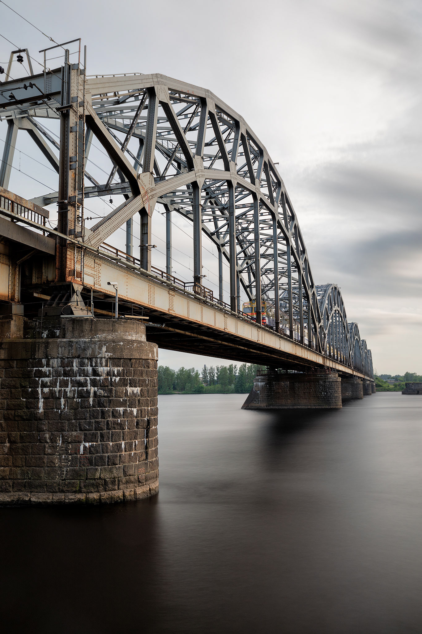 Train bridge in Riga - Latvia